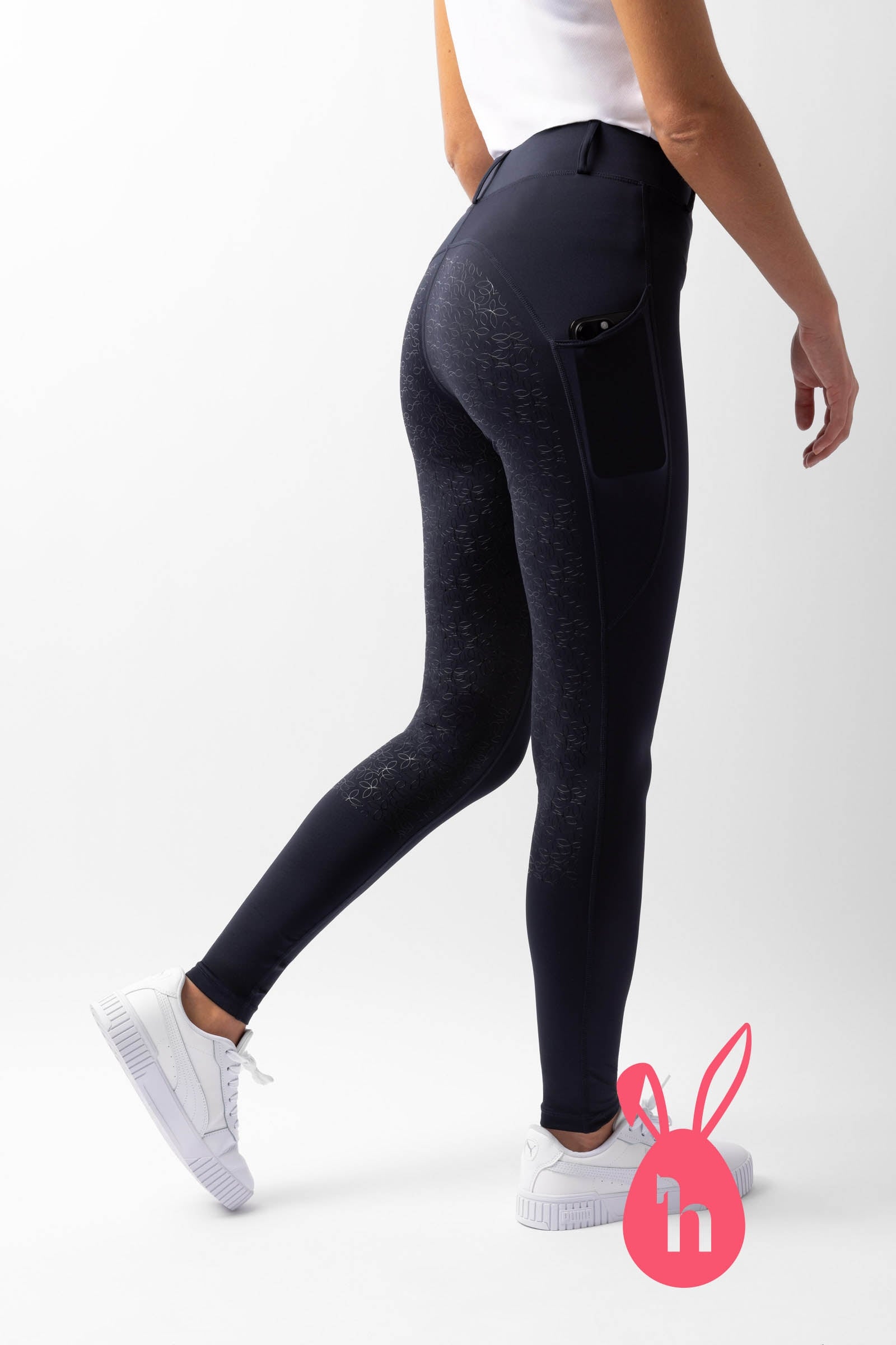 Horze Damskie legginsy jeździeckie z pełnym lejem Dea Womens Breeches