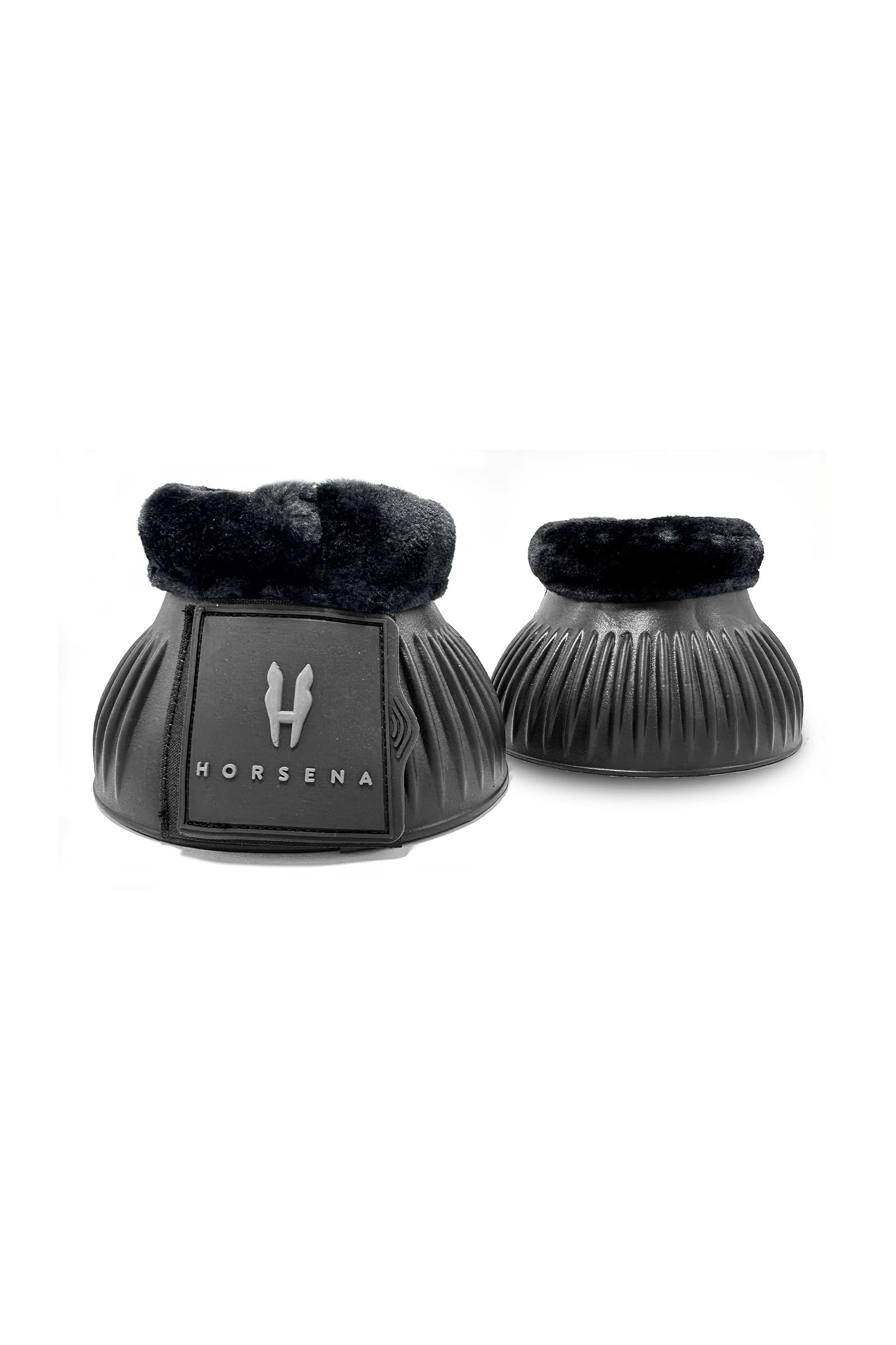 Horsena Synthetic Fur Bell Boots Leg & Hoof Protection