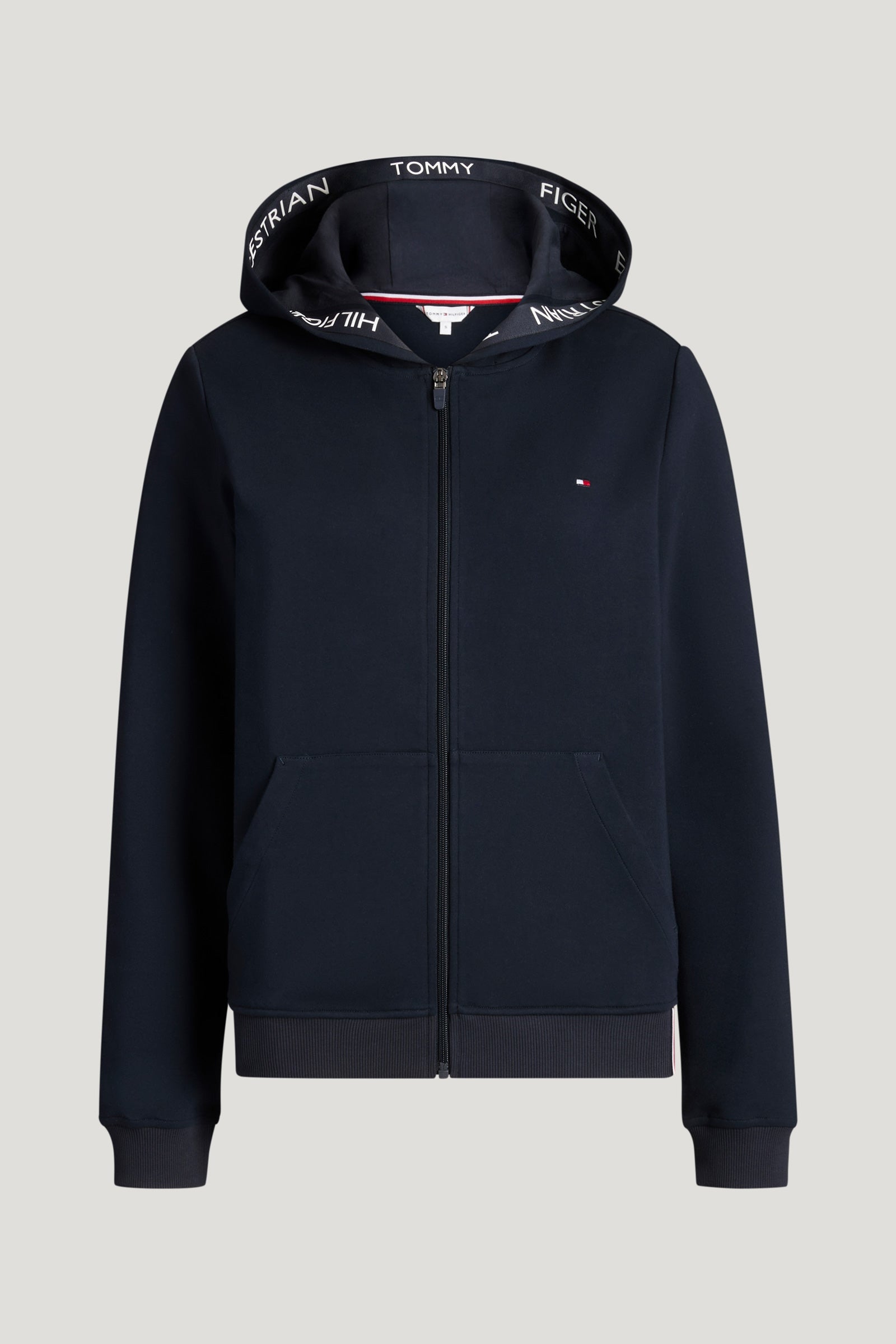 Tommy Hilfiger Equestrian Beverly damska bluza z kapturem na zamek Odzież jeździecka damska