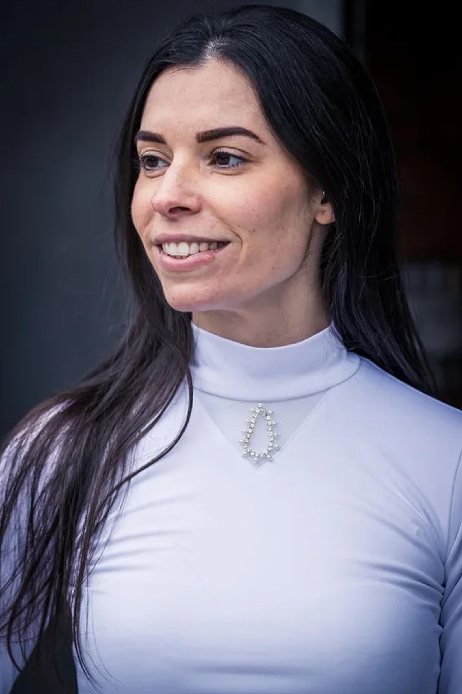 Cavalliera Riding Show Shirt Crystal Drop, Women's Long Sleeve Women’s Riding Clothing