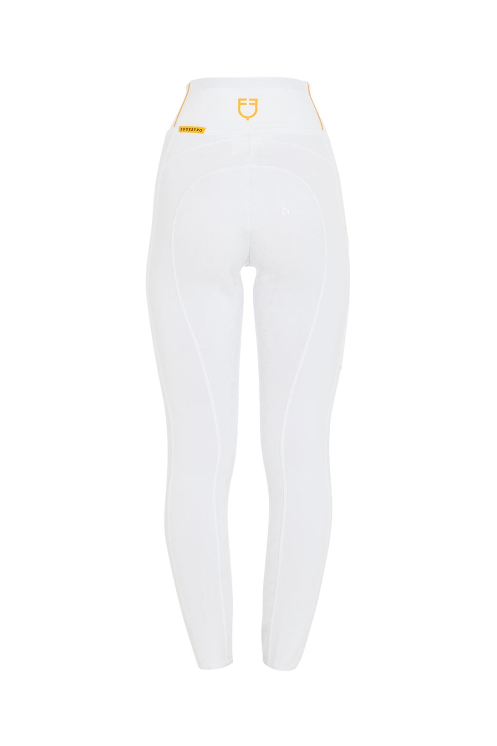 Equestro Women's Slim Fit Light Full Grip High-Waisted Leggings Womens Breeches