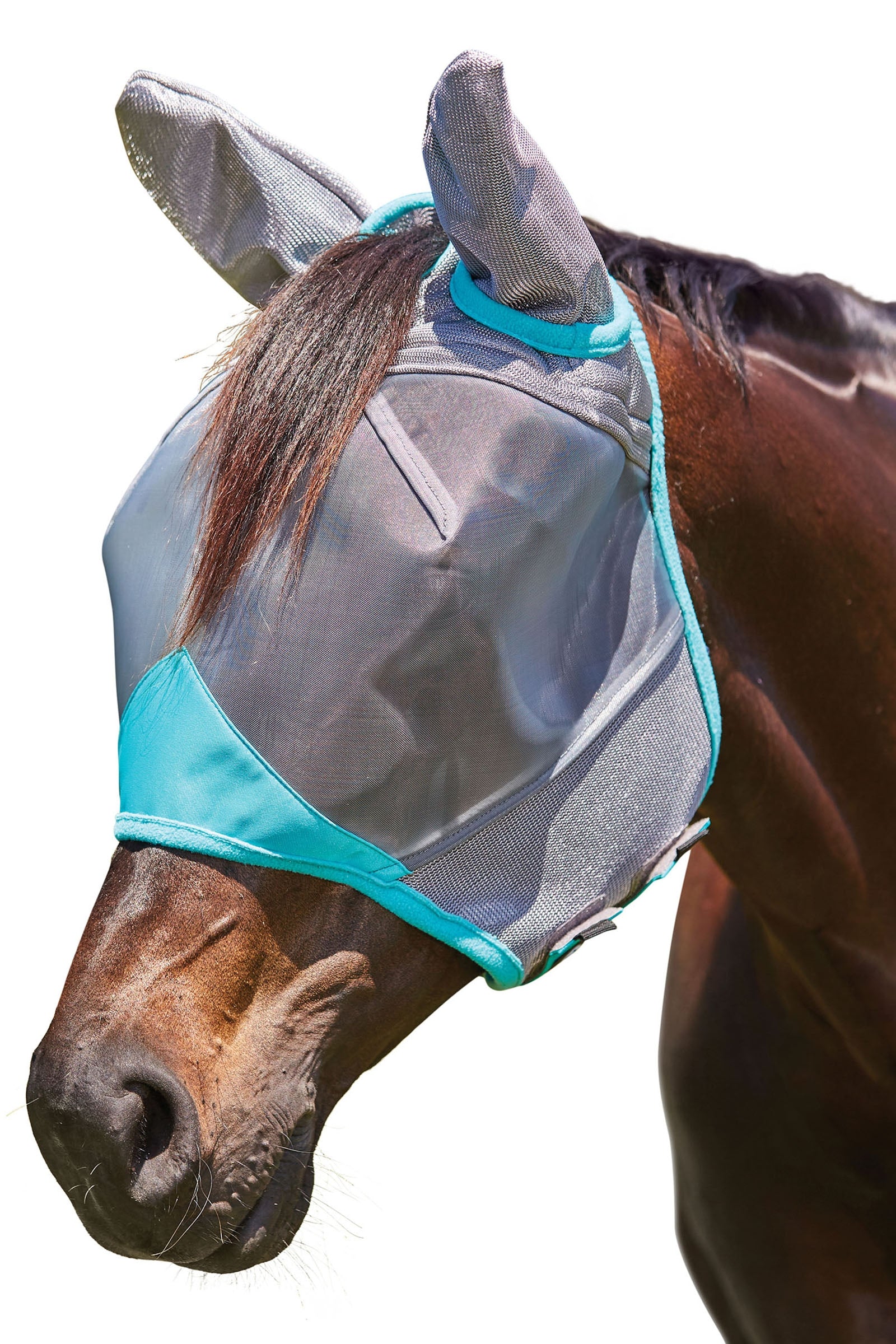 Weatherbeeta Comfitec Deluxe Fine Mesh Mask with Ears Antifly Protection for Horses