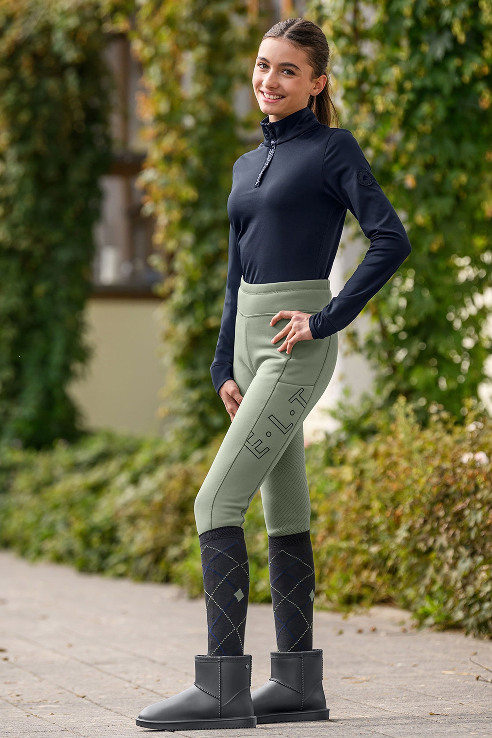 ELT Rica Kids´ Thermal Teddy Riding Leggings Kids Apparel