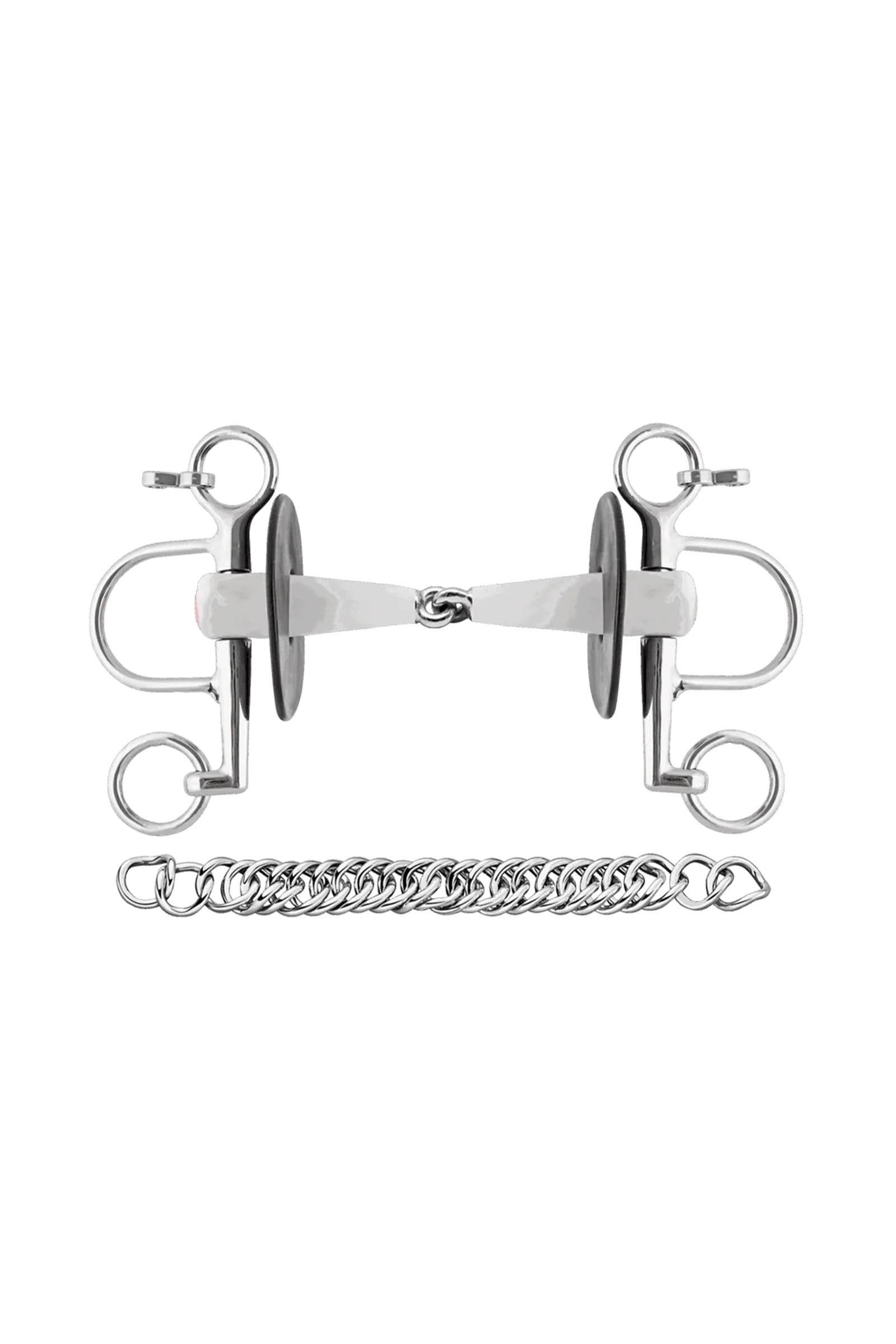 Sprenger Nathe pelham, pojedynczo łamane, 18 mm, krótkie czanki, termoplast Wędzidła