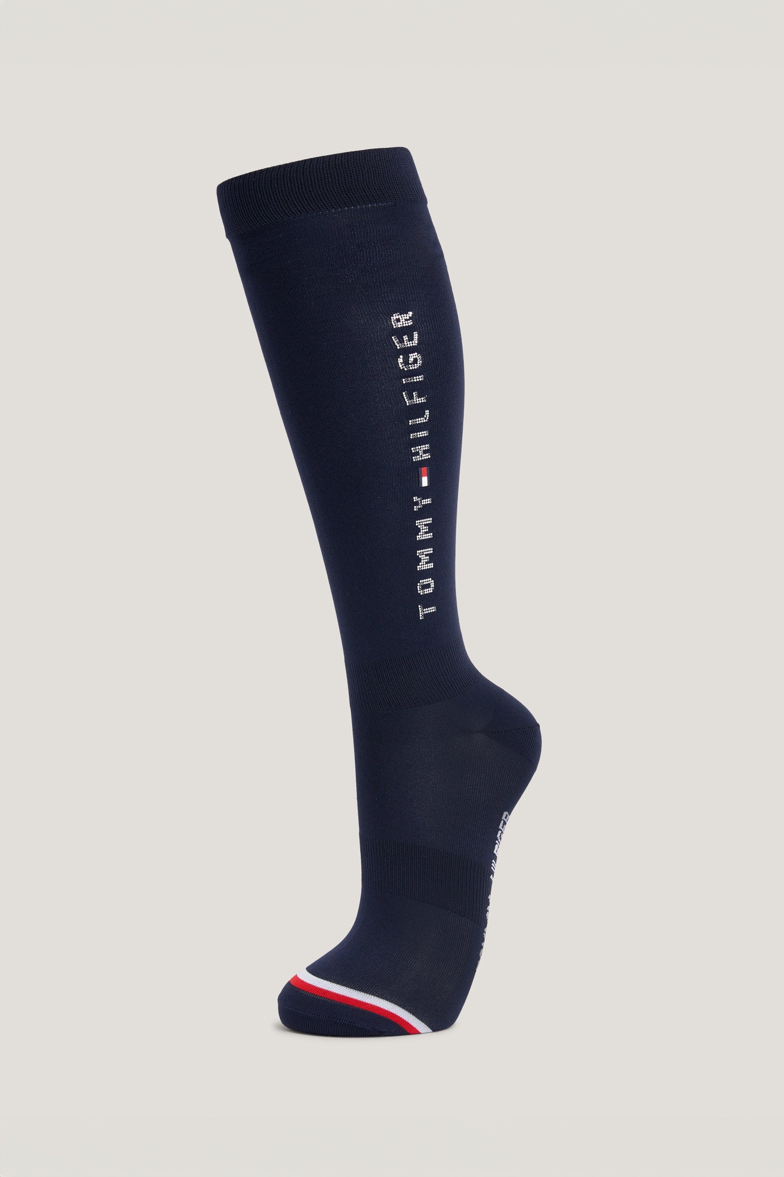 Tommy Hilfiger Equestrian Lisbon zimowe skarpety jeździeckie z cyrkoniami Podkolanówki jeździeckie