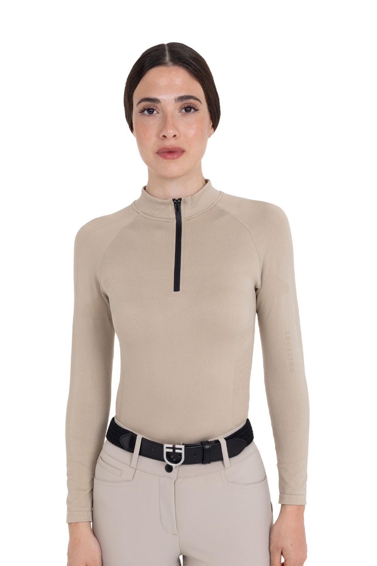 Equestro Women´s Half Zip Long Sleeve Training Shirt Women’s Riding Clothing