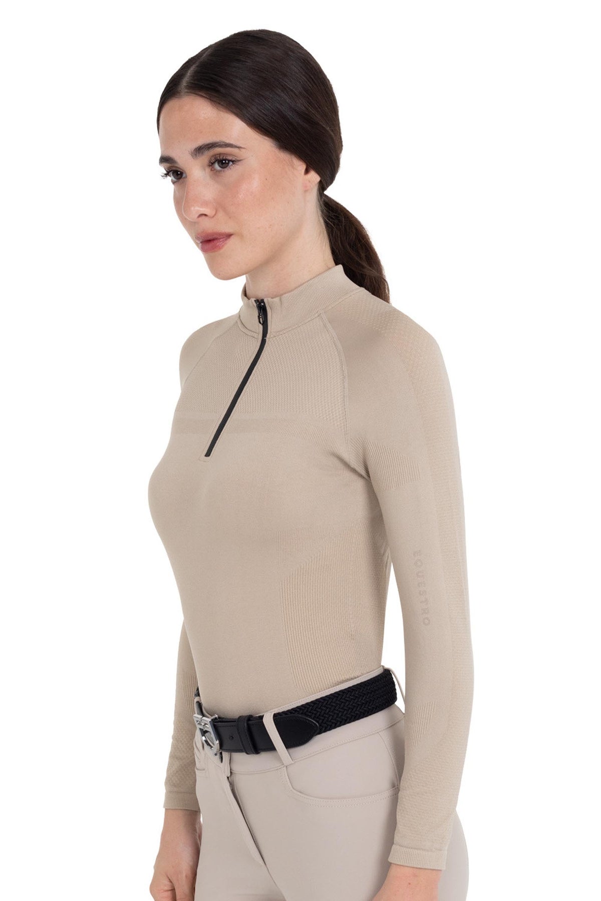 Equestro Women´s Half Zip Long Sleeve Training Shirt Women’s Riding Clothing