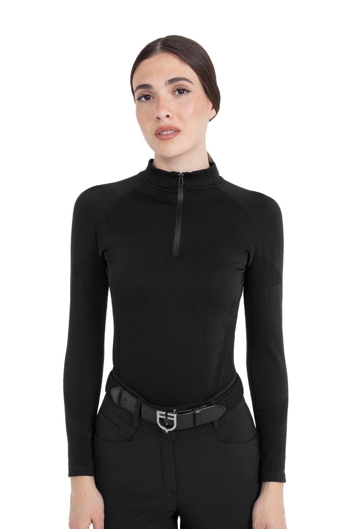 Equestro Women´s Half Zip Long Sleeve Training Shirt Women’s Riding Clothing