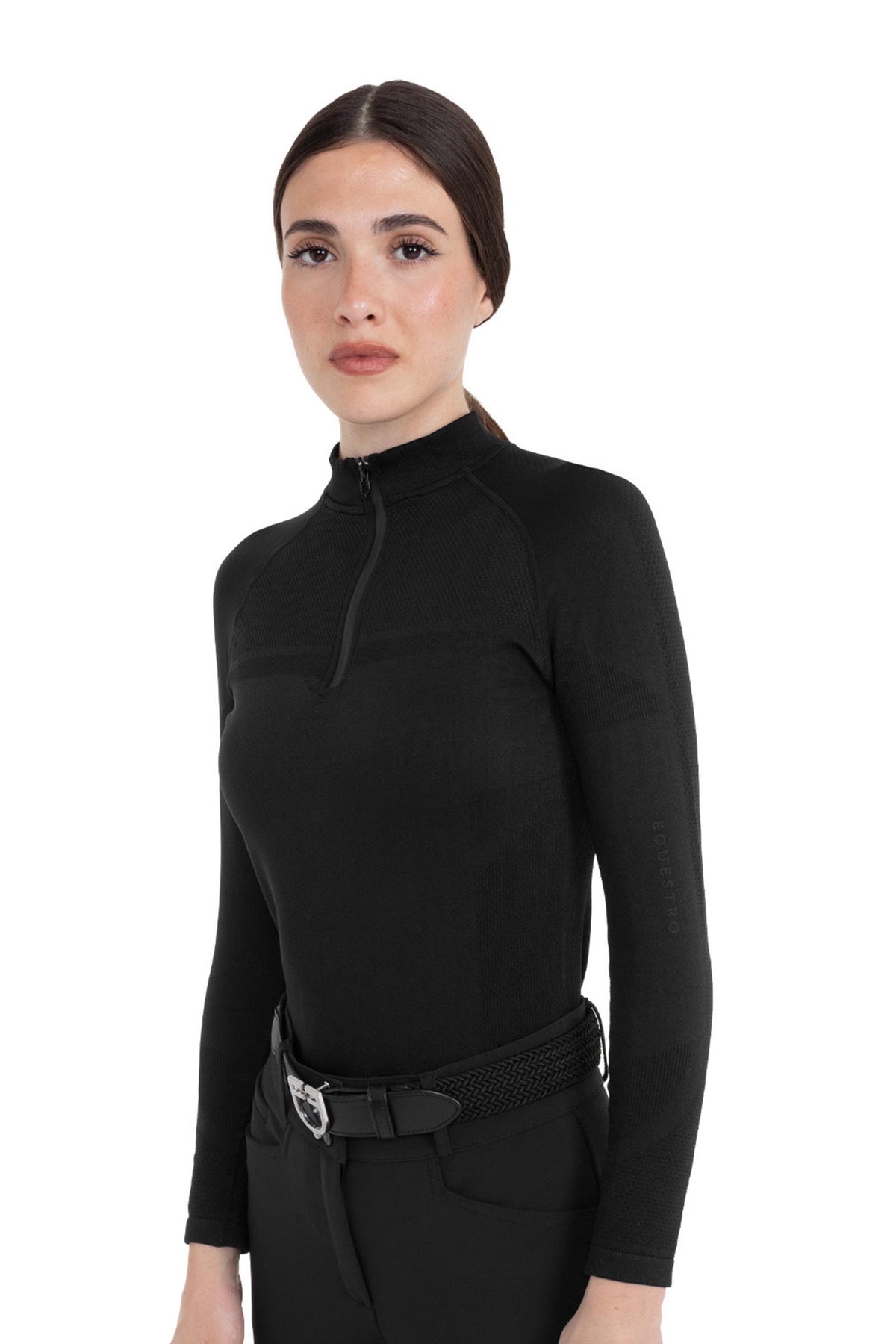 Equestro Women´s Half Zip Long Sleeve Training Shirt Women’s Riding Clothing
