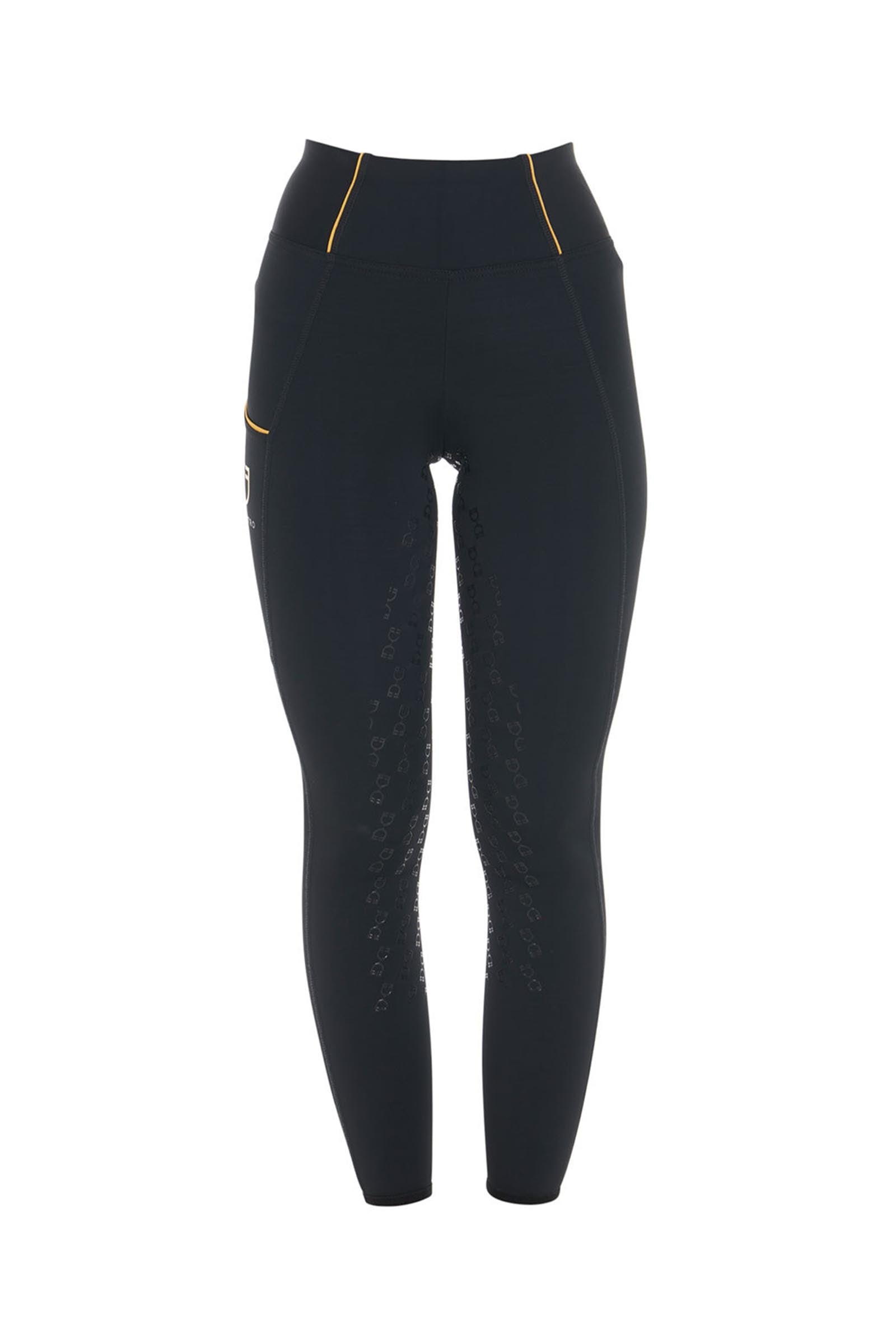 Equestro Women's Slim Fit Full Grip High-Waisted Leggings Womens Breeches