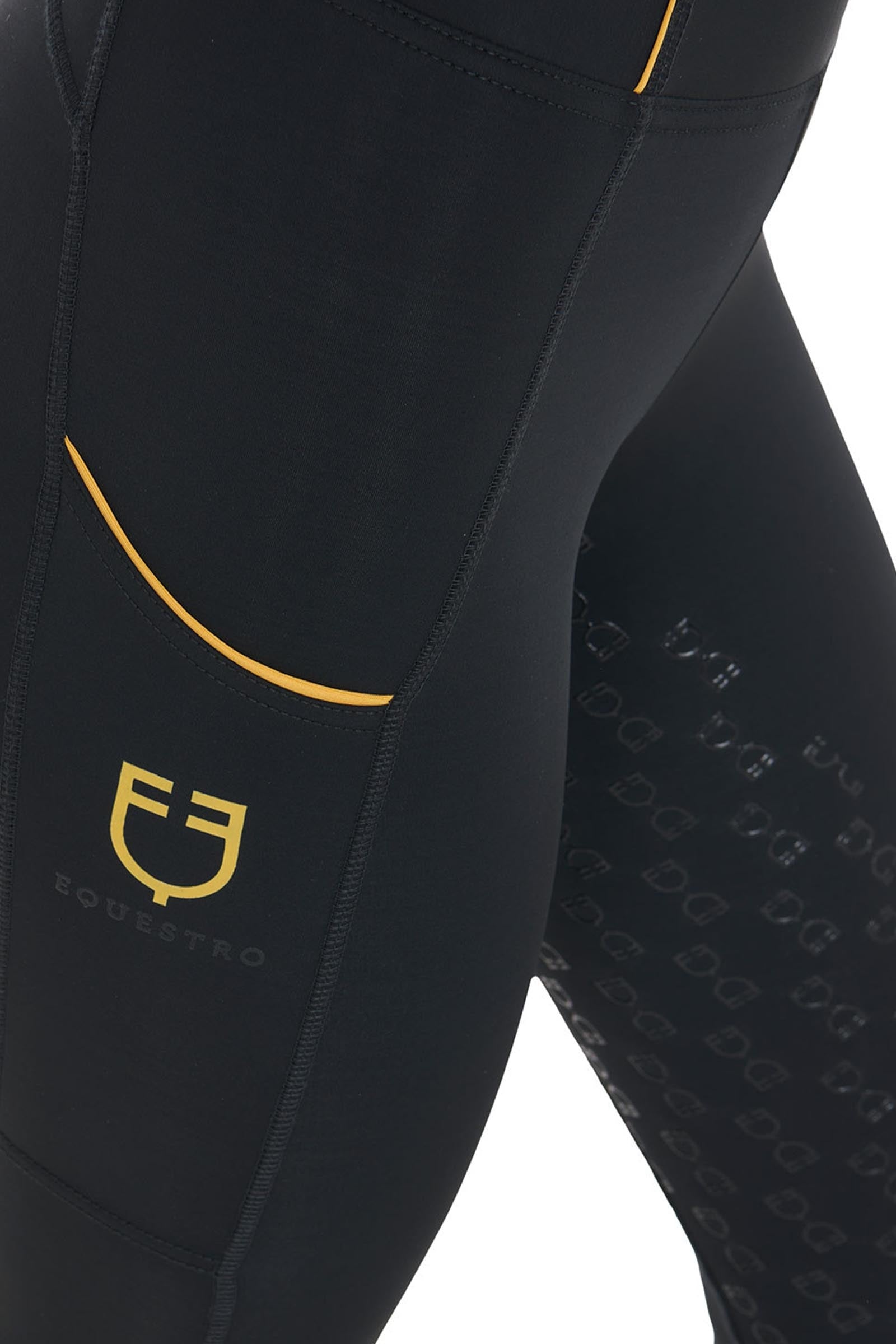 Equestro Women's Slim Fit Full Grip High-Waisted Leggings Womens Breeches