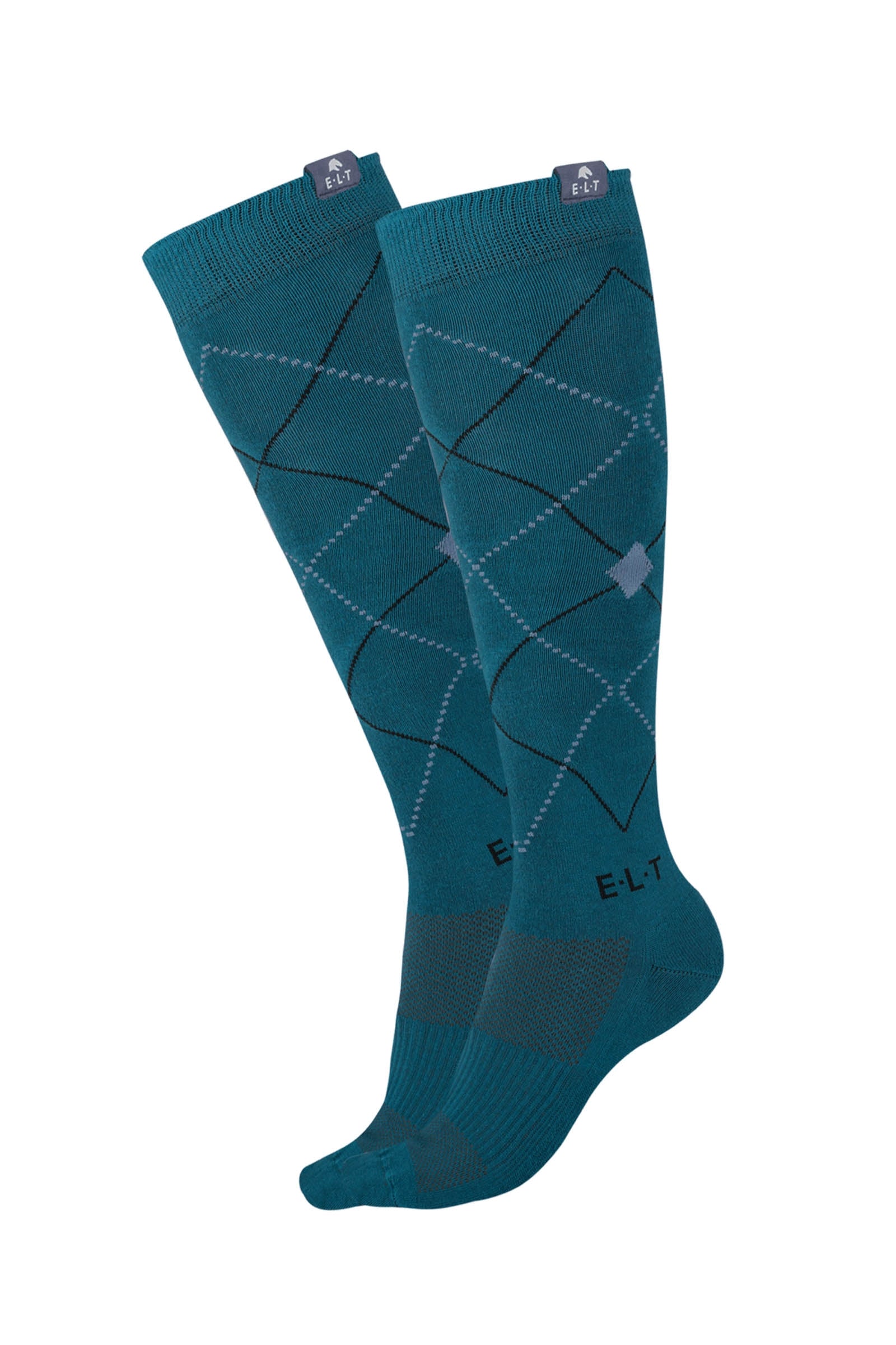 ELT Argyle Breathable Riding Socks Podkolanówki jeździeckie