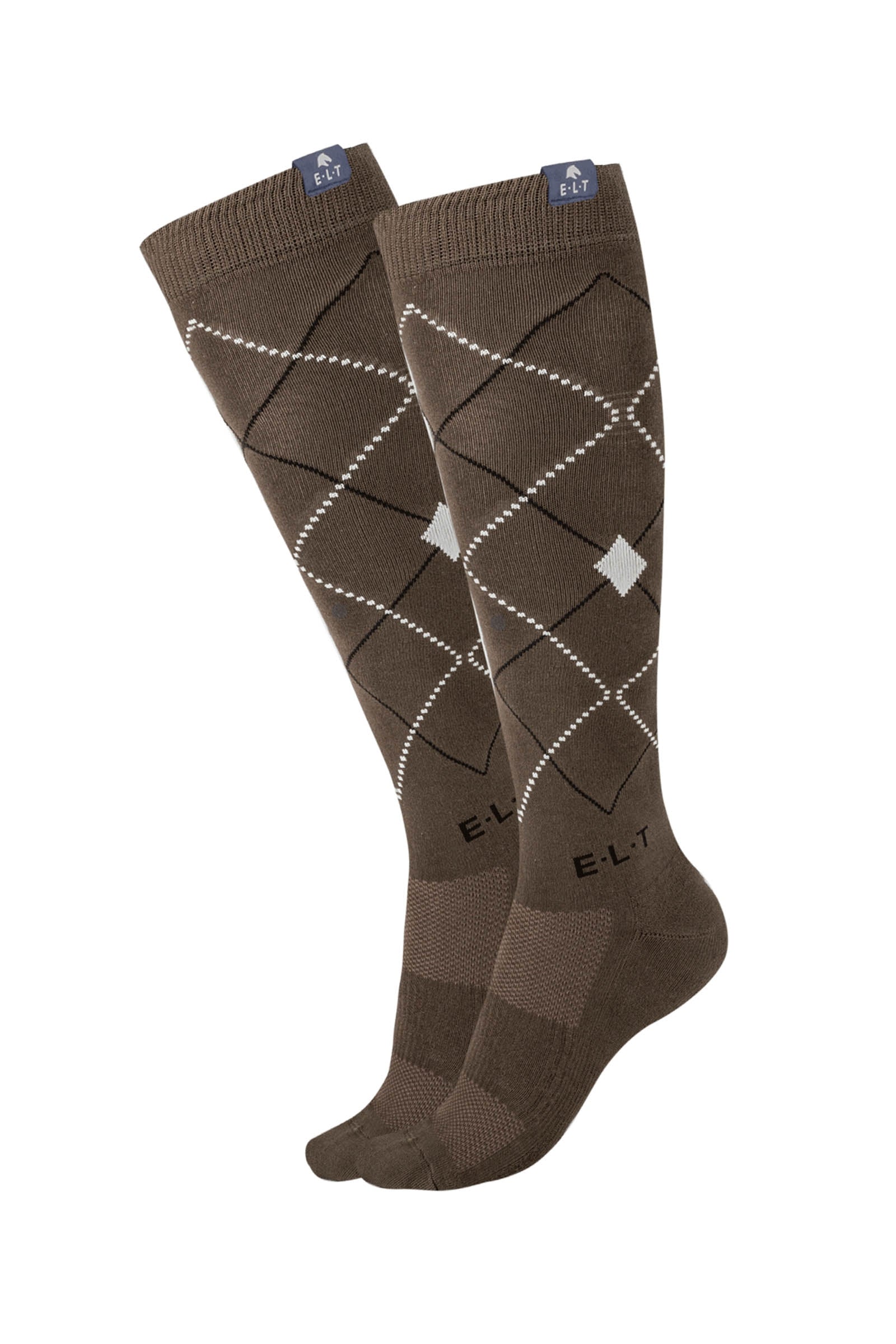 ELT Argyle Breathable Riding Socks Podkolanówki jeździeckie