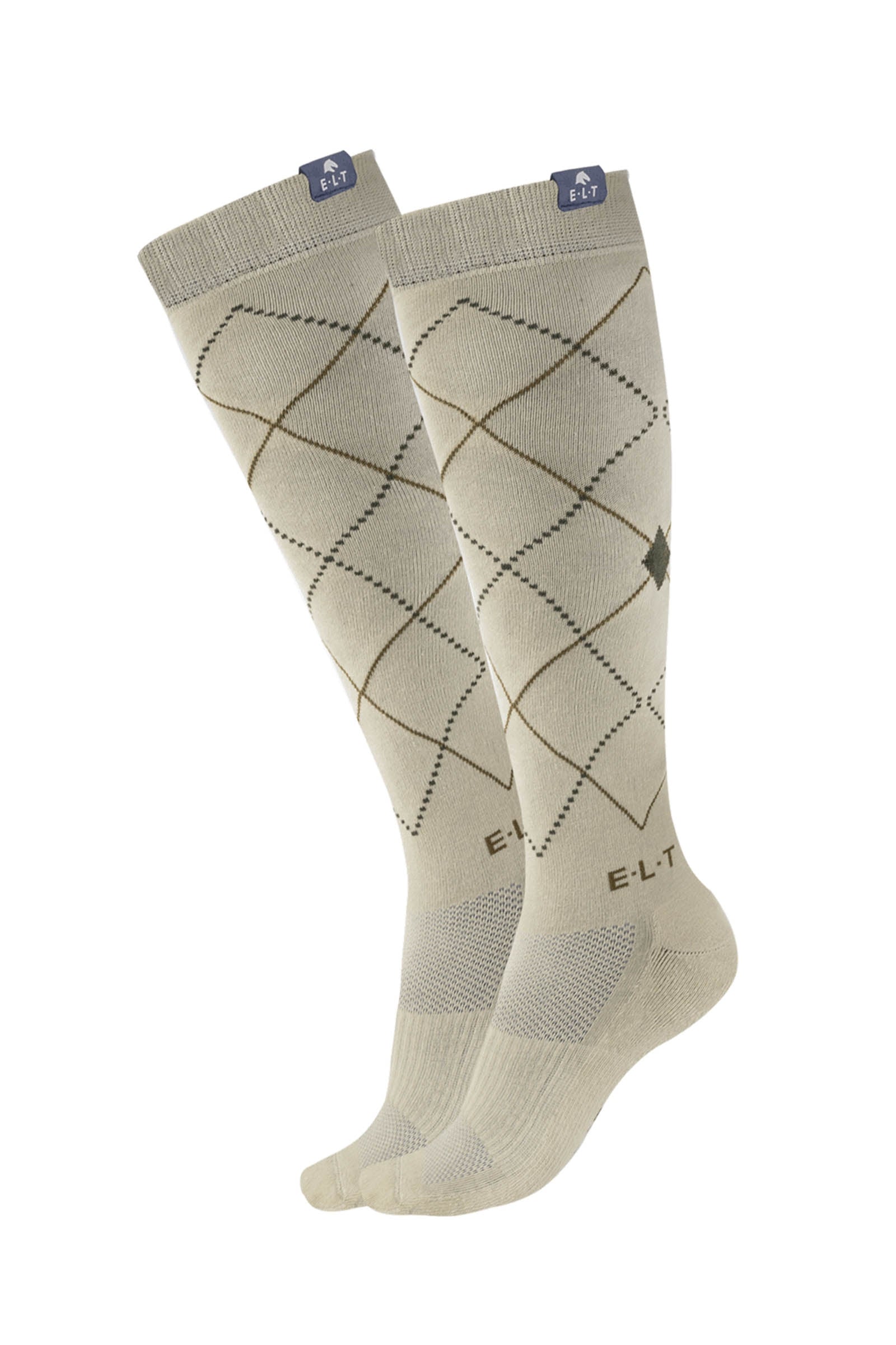 ELT Argyle Breathable Riding Socks Podkolanówki jeździeckie