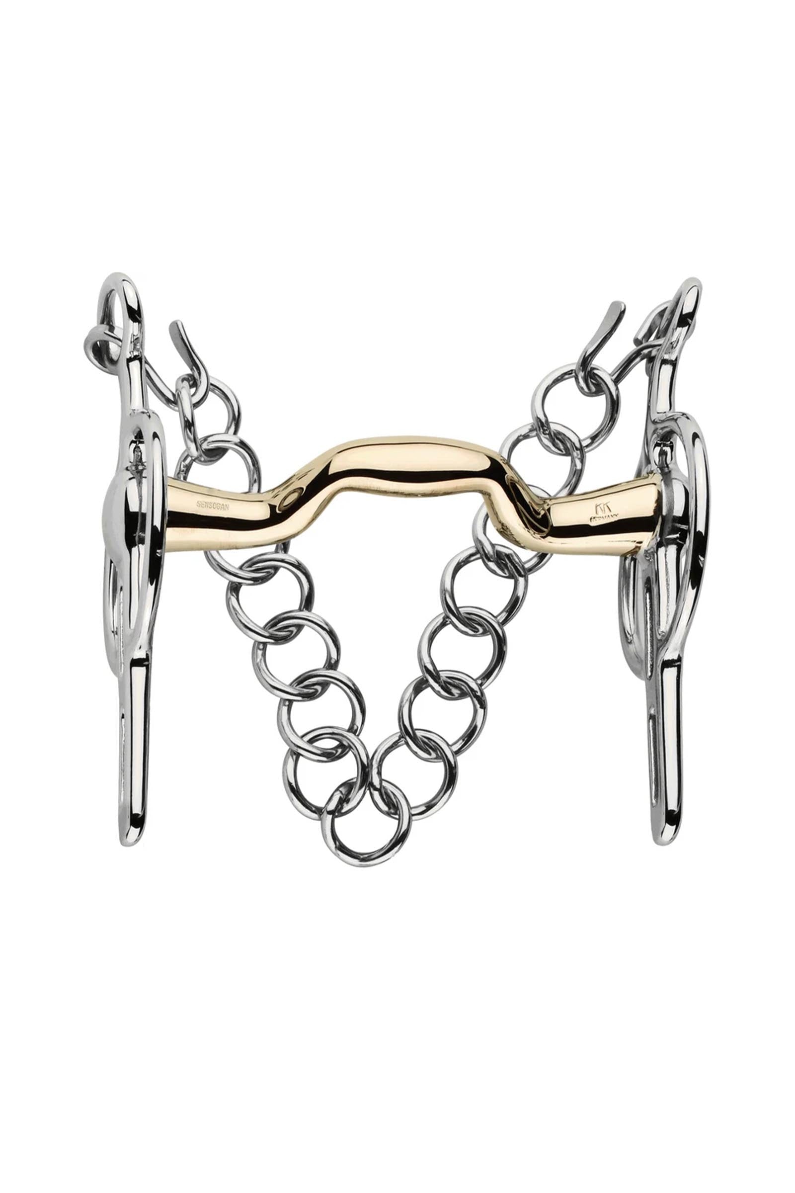 Sprenger KK Liverpool Driving Bit, Mullen Mouth W.Port 18mm, Fixed Cheeks 2 Slots, Sensogan Horse Bits