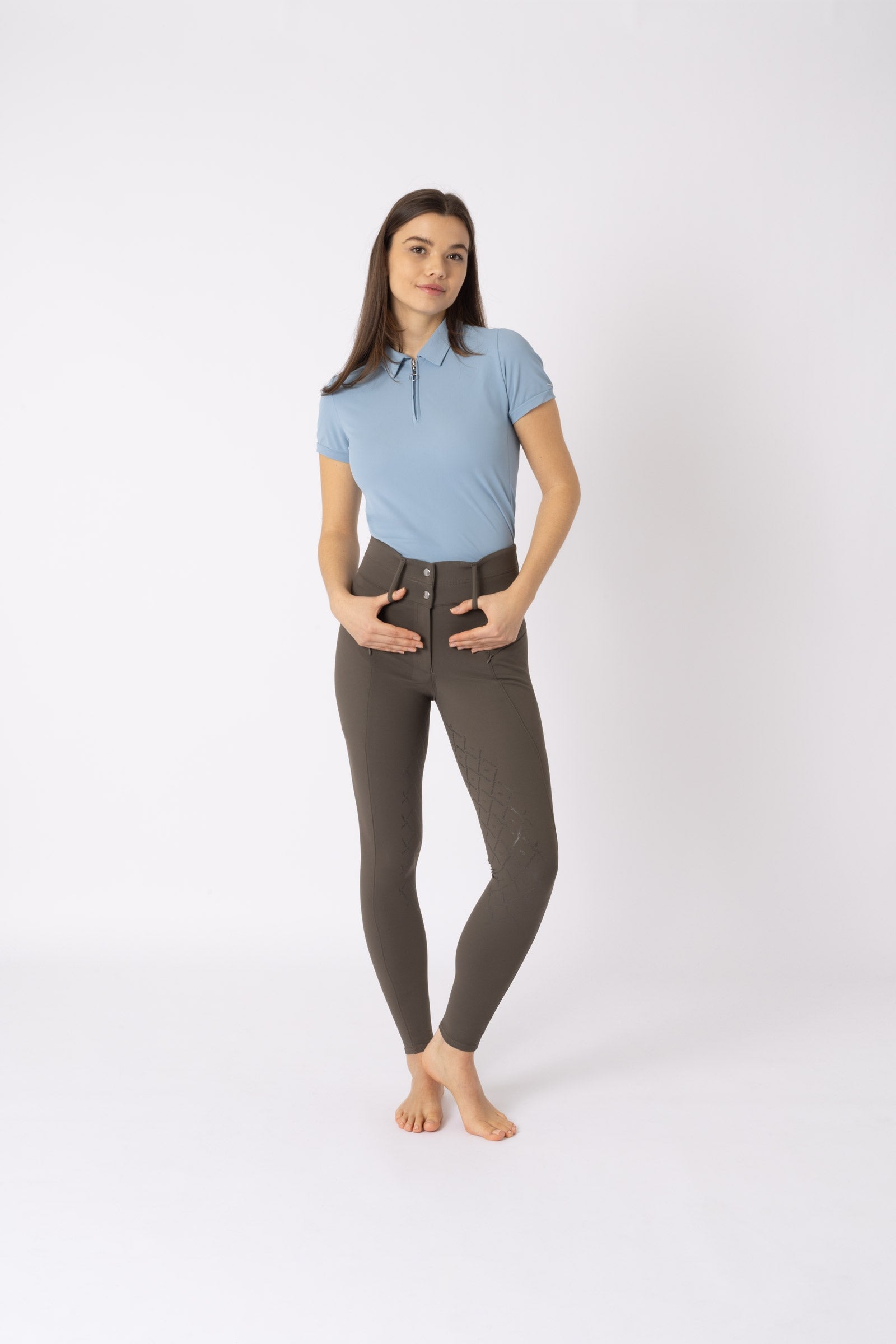 Horze Sophie Women's High Waist Full Grip Breeches Womens Breeches