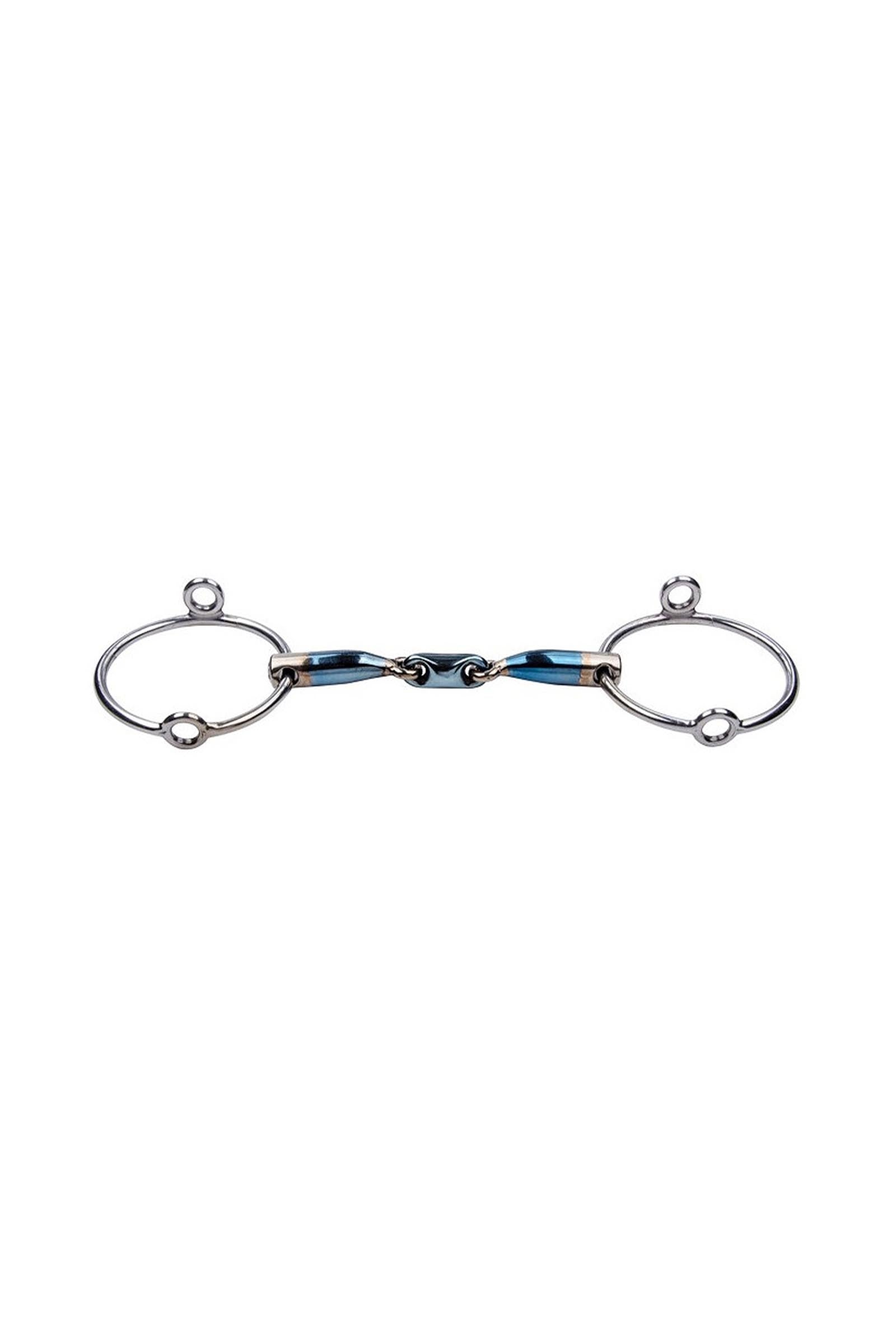 Trust Equestrian Podwójnie łamane wędzidło-cyganka Sweet Iron z ruchomymi pierścieniami Wędzidła