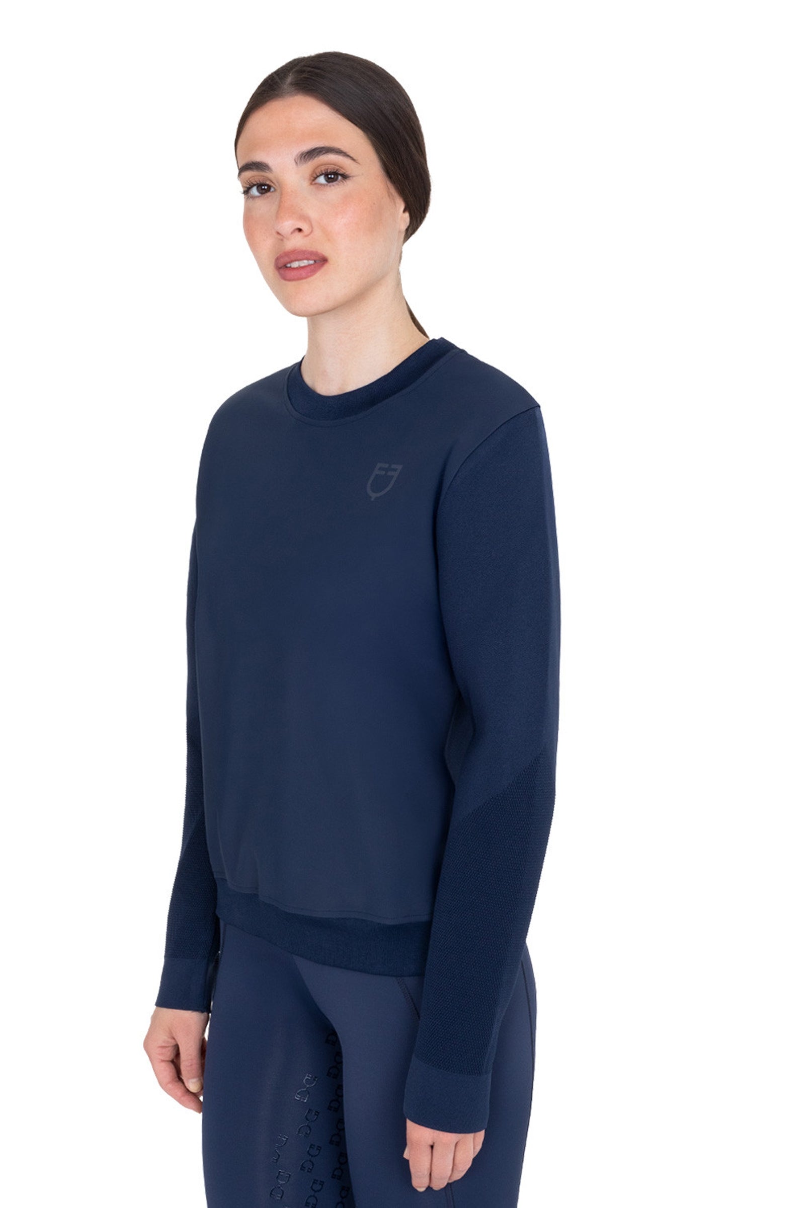 Equestro SS2026 Women's Nylon-Knit Seamless Sweatshirt Women’s Riding Clothing