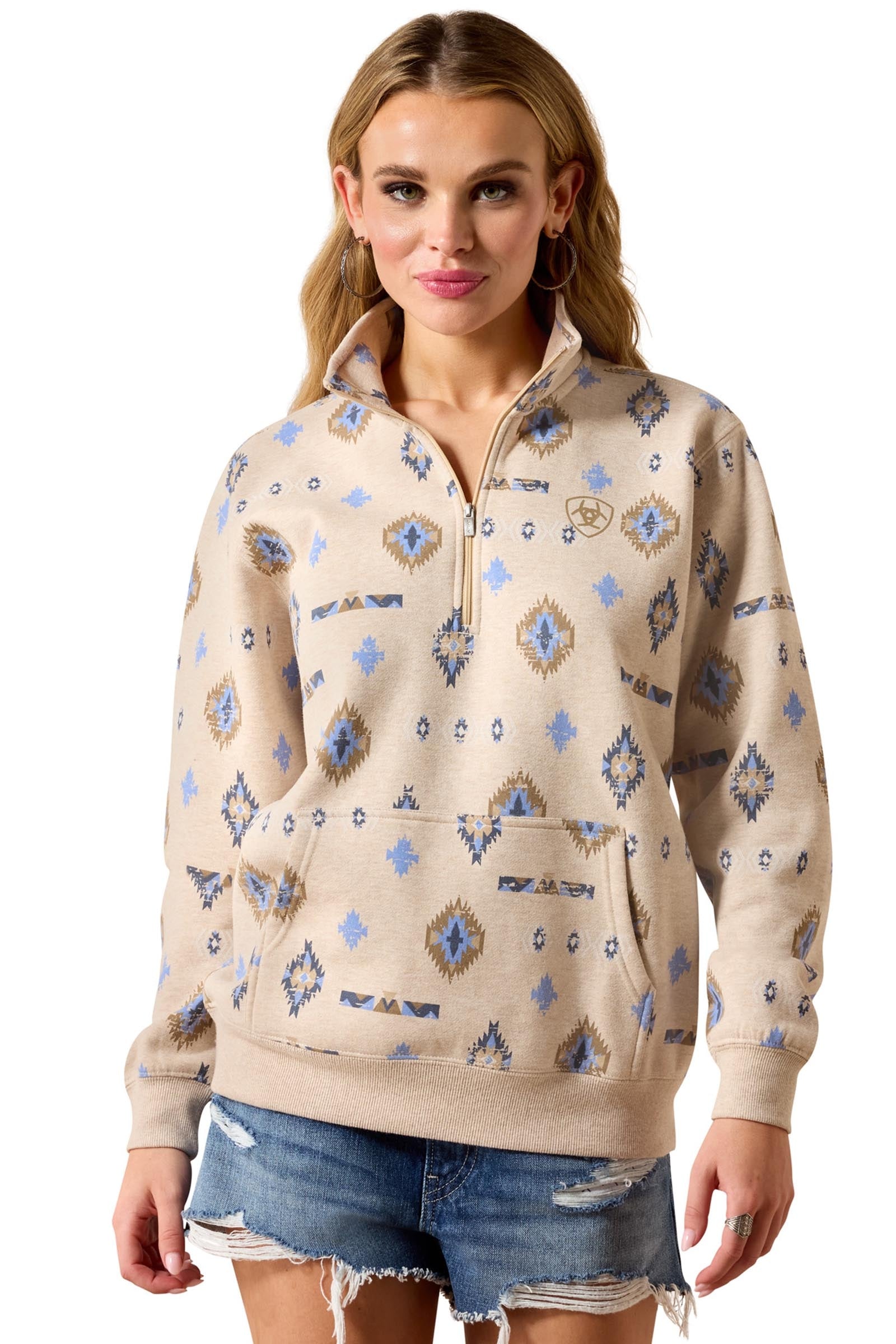 Ariat Women's Sapphire 1/2 Zip Sweatshirt Odzież jeździecka damska