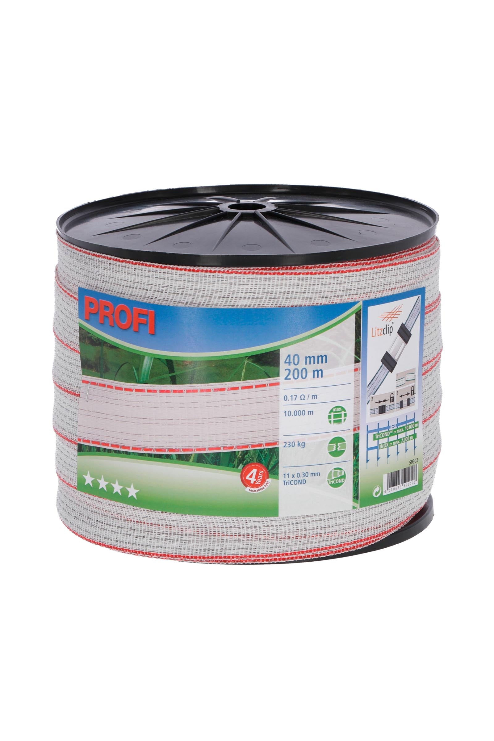 Corral CORRAL Profi Electric Fence Tape, 200m, 40mm Fencing Supplies