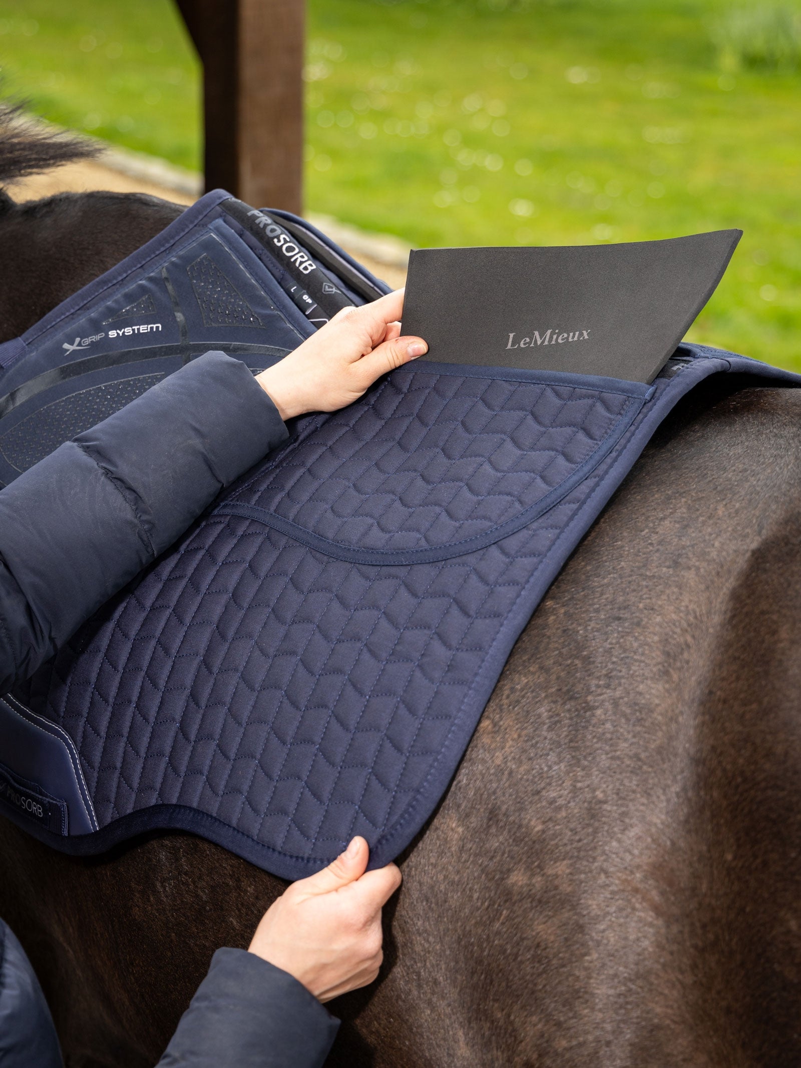 LeMieux Prosorb Plain 2 Pocket GP Square Pad Saddle Pads