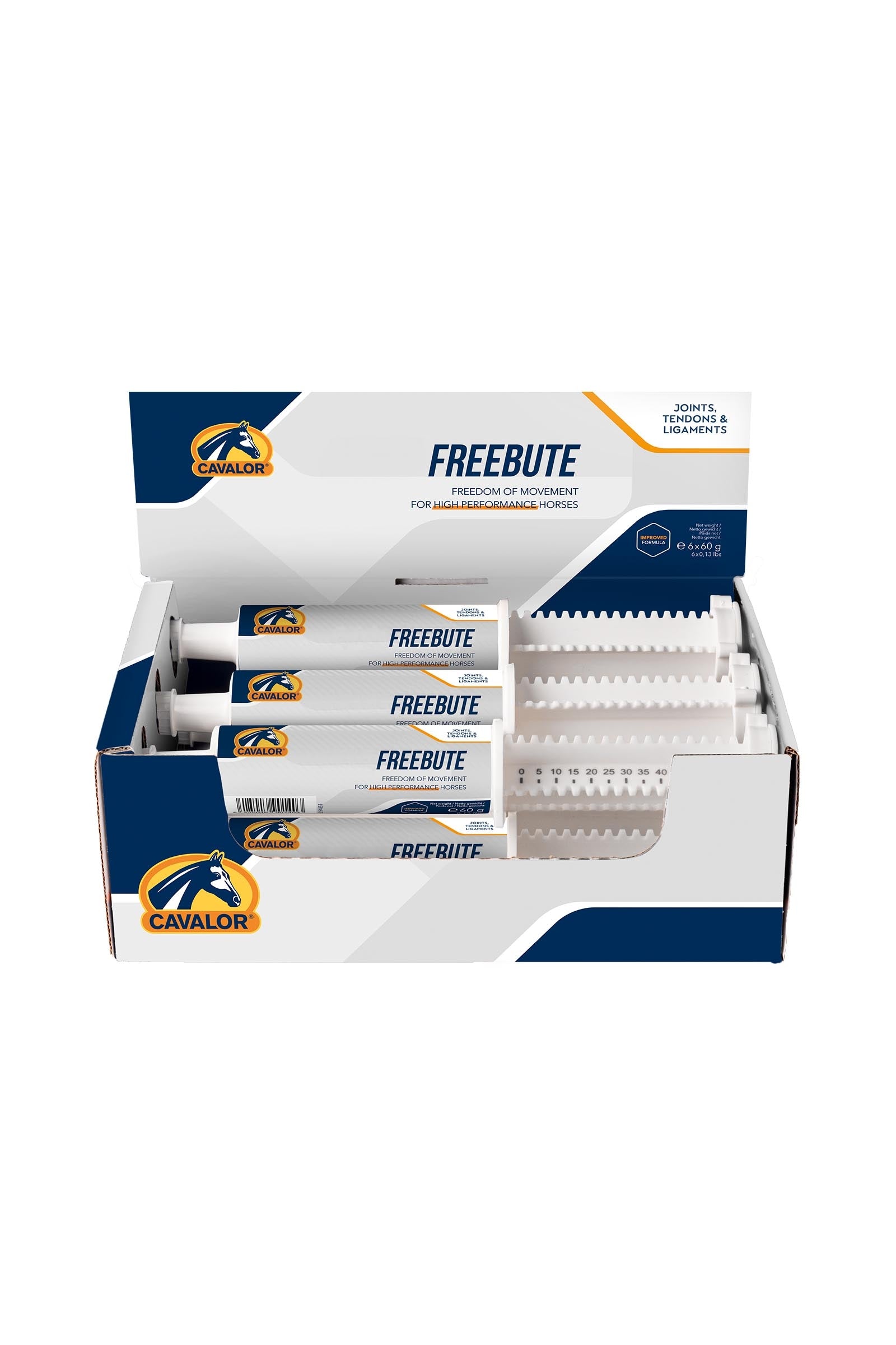 Cavalor Pasta do ścięgien i stawów Freebute Paste, 6x60g Horse Feed & Nutrition