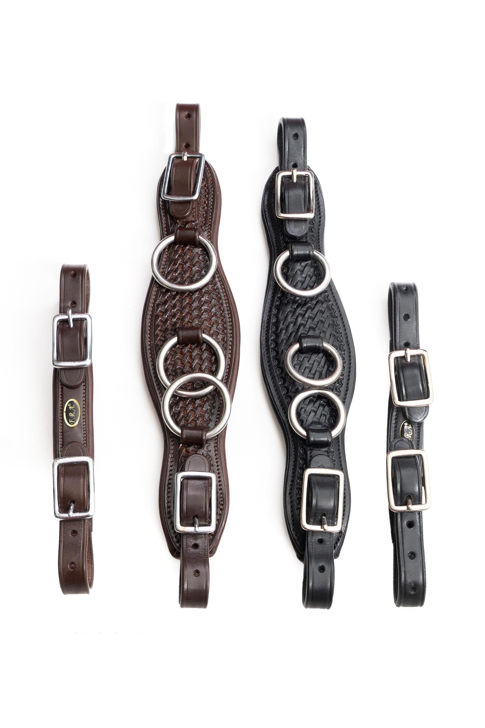 F.R.A. Freedom Riding Articles Fiore Cavemore Nosepart English Leather (Syst.2) w/ Scissors Bridles & Reins