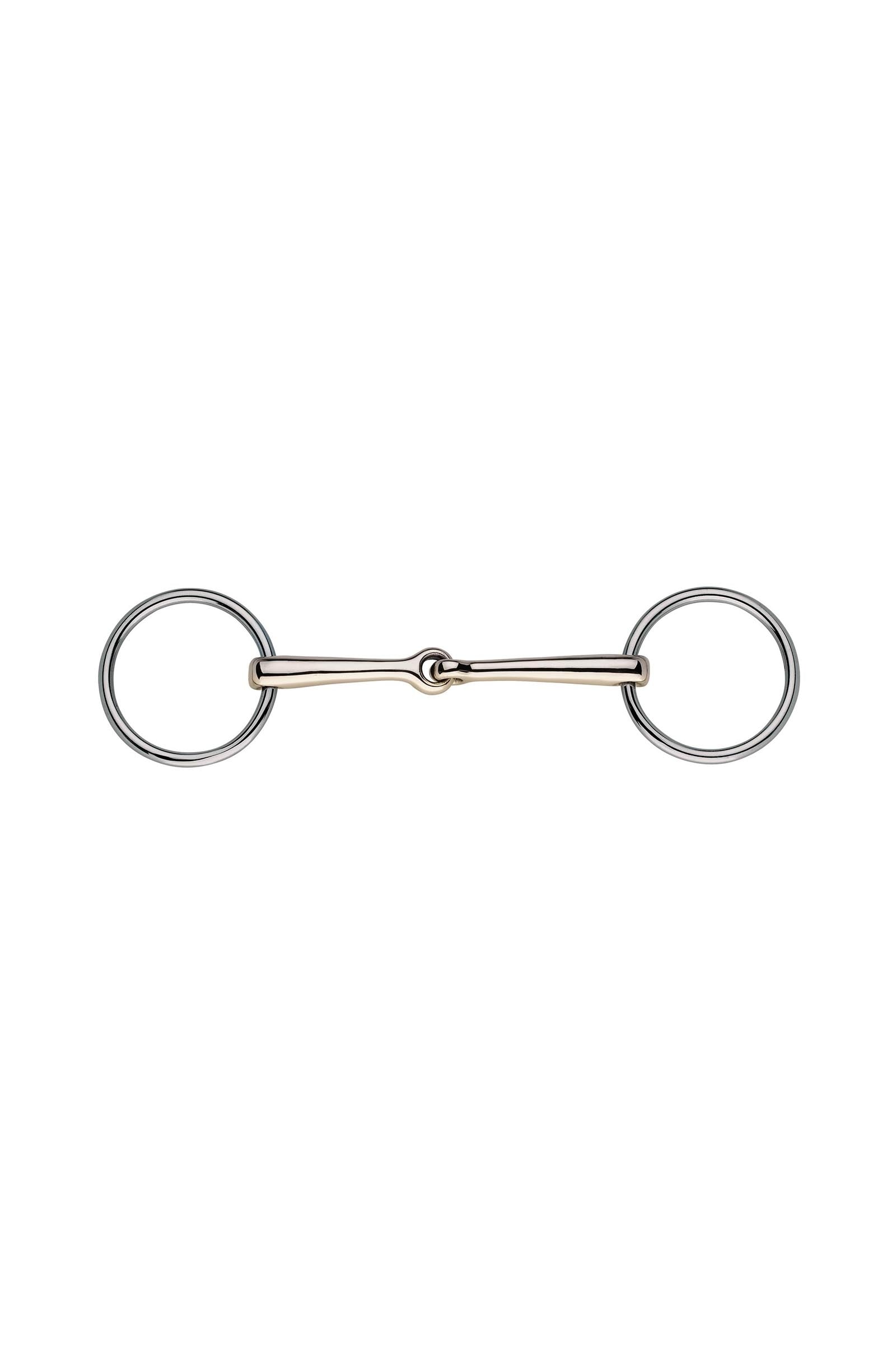 Sprenger wędzidło podwójne z luźnymi pierścieniami, pojedynczo łamane, 14 mm, Sensogan Wędzidła