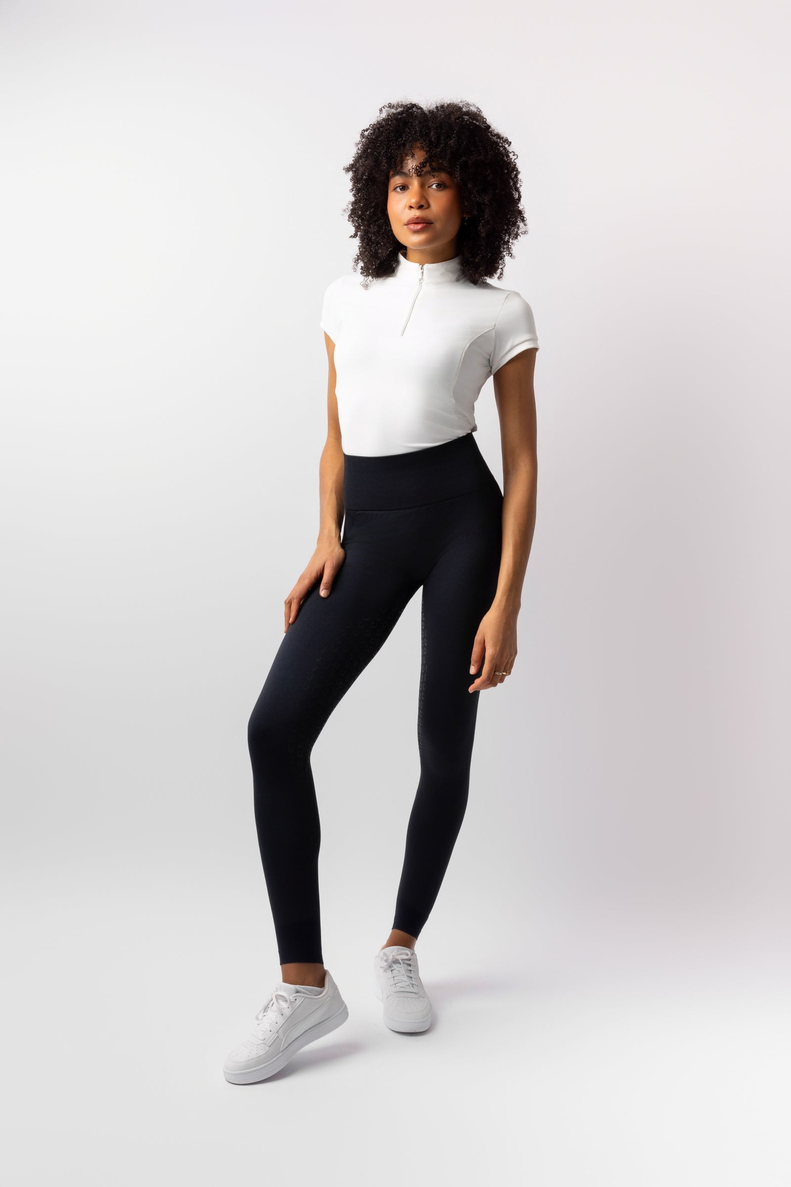 Horze Nessa Seamless Full Grip Scrunch Tights Womens Breeches