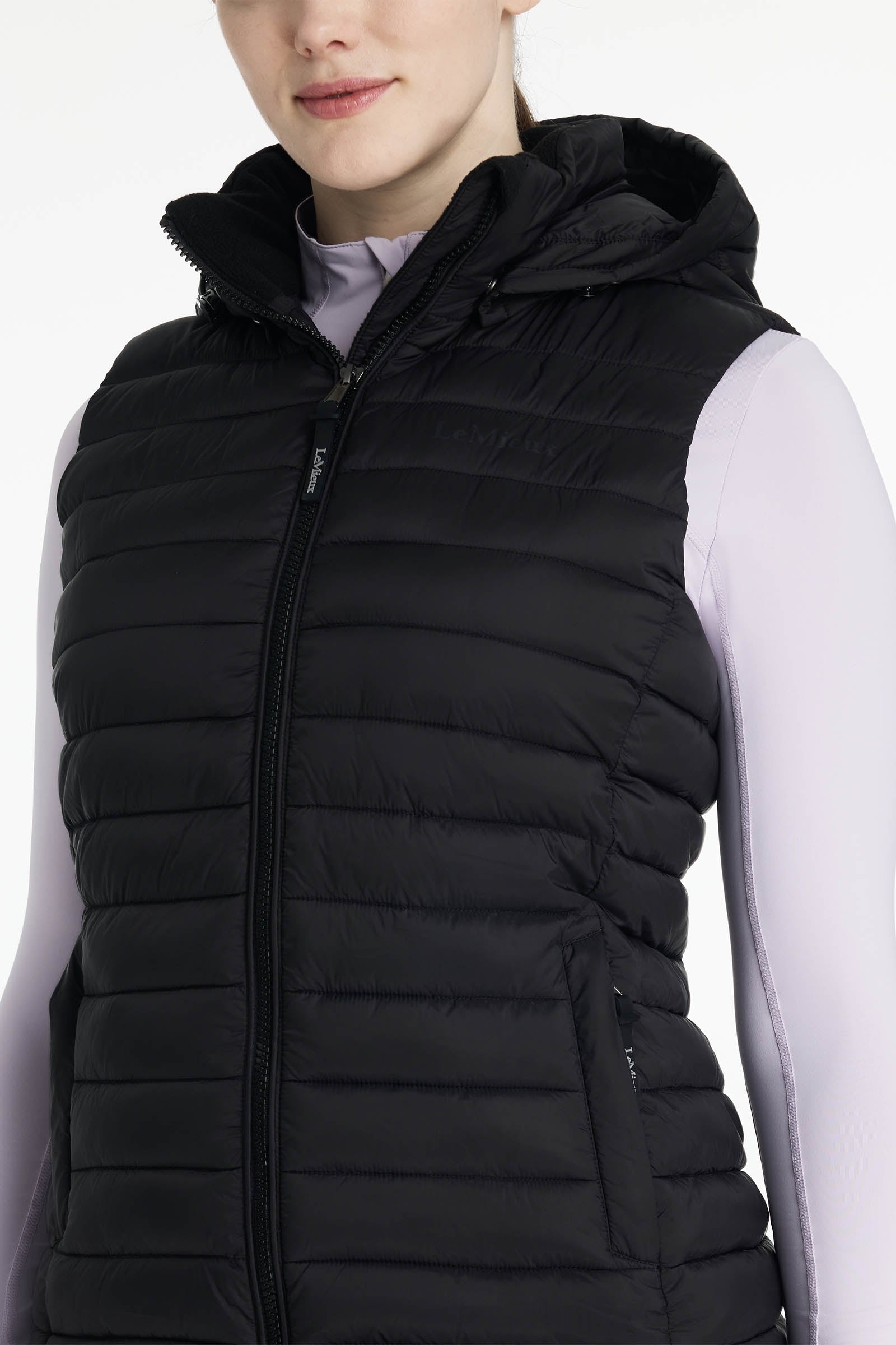 LeMieux Rose Women´s Hooded Puffer Gilet Women’s Riding Clothing