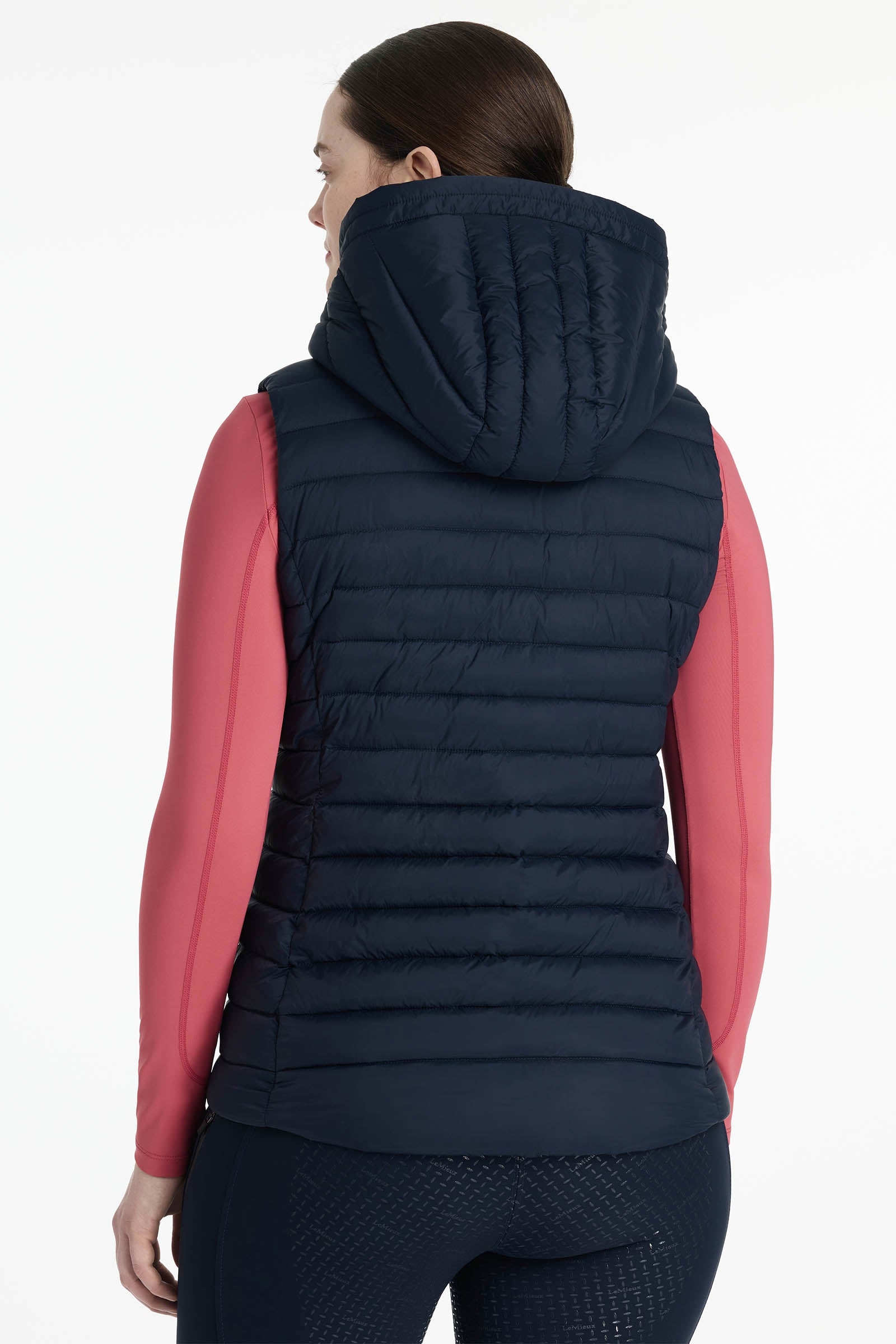 LeMieux Rose Women´s Hooded Puffer Gilet Women’s Riding Clothing