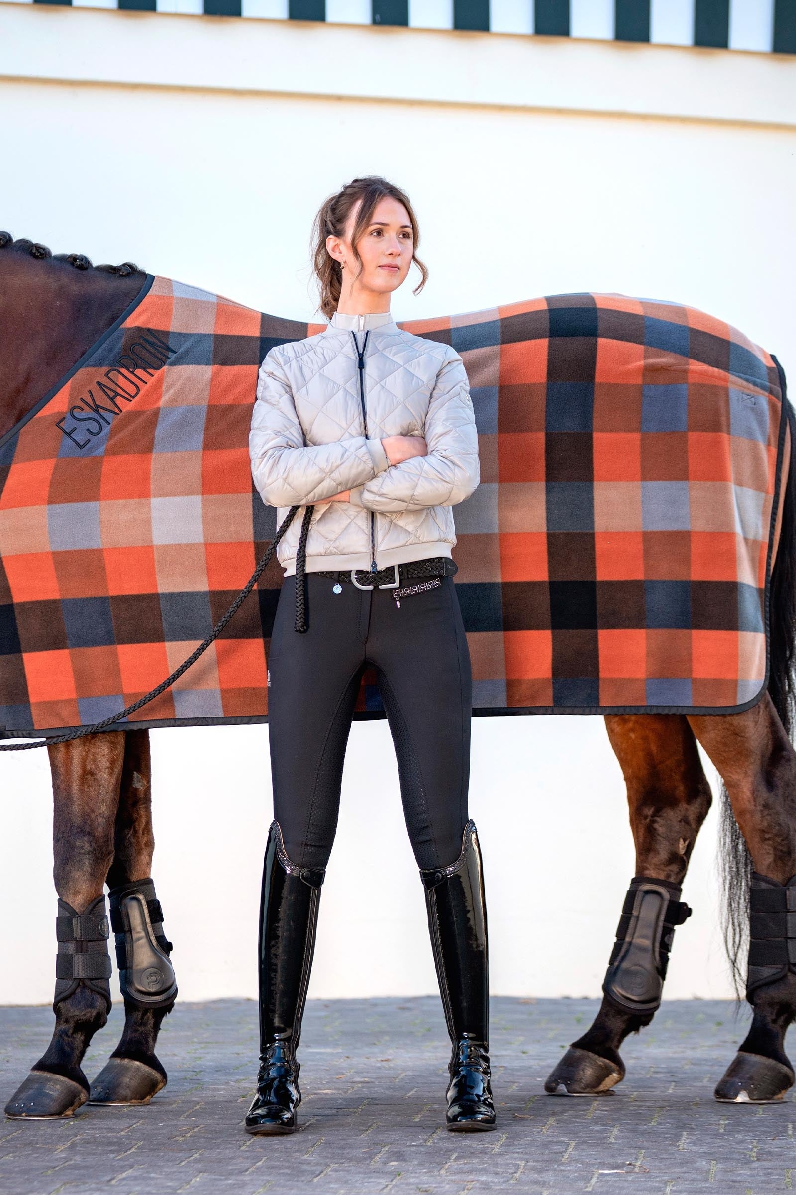Eskadron Platinum 26 Fleece Check Sweat Rug Horse Rugs