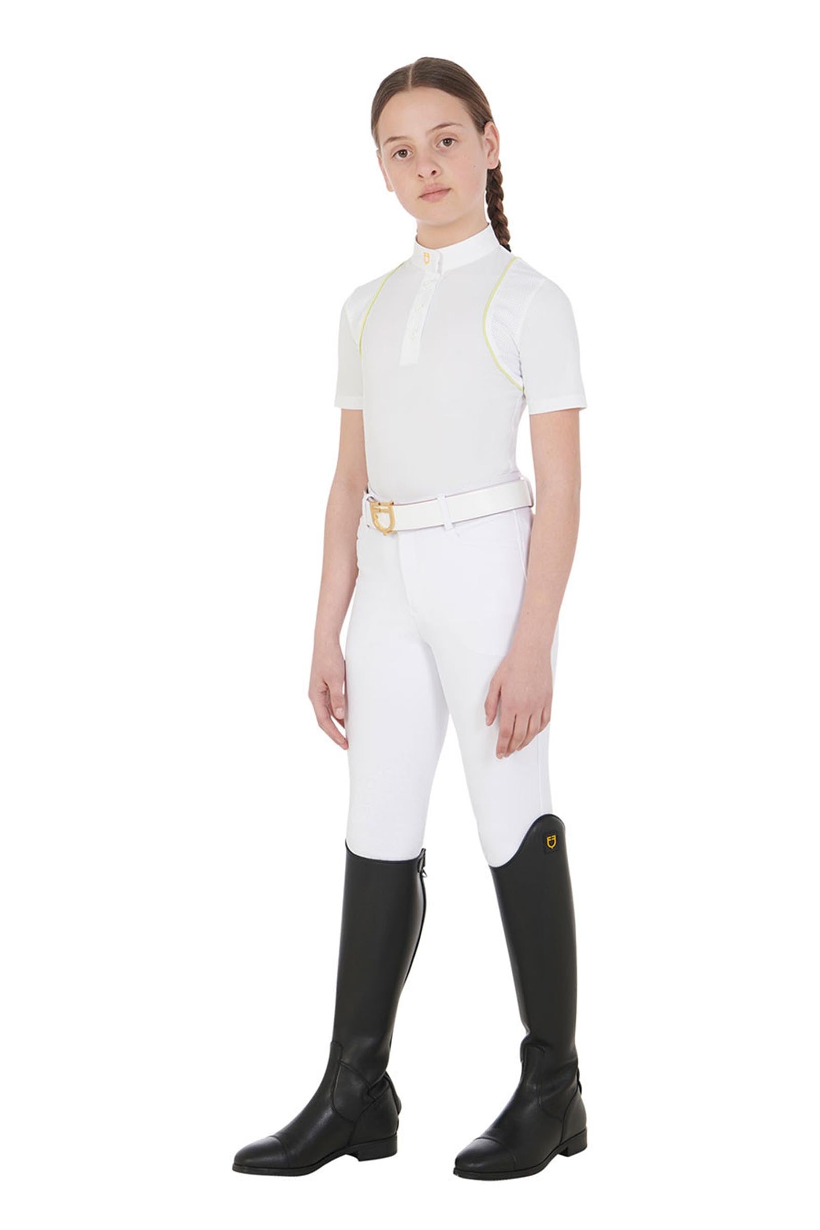 Equestro Kids' Unisex Slim Knee Fit Breeches Kids Apparel