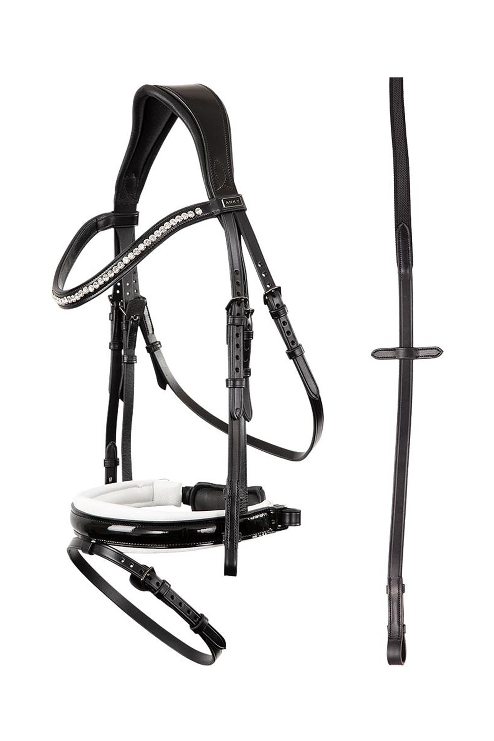 Anky ANKY Anatomic Bridle Patent Leather With Soft Padding Ogłowia i wodze