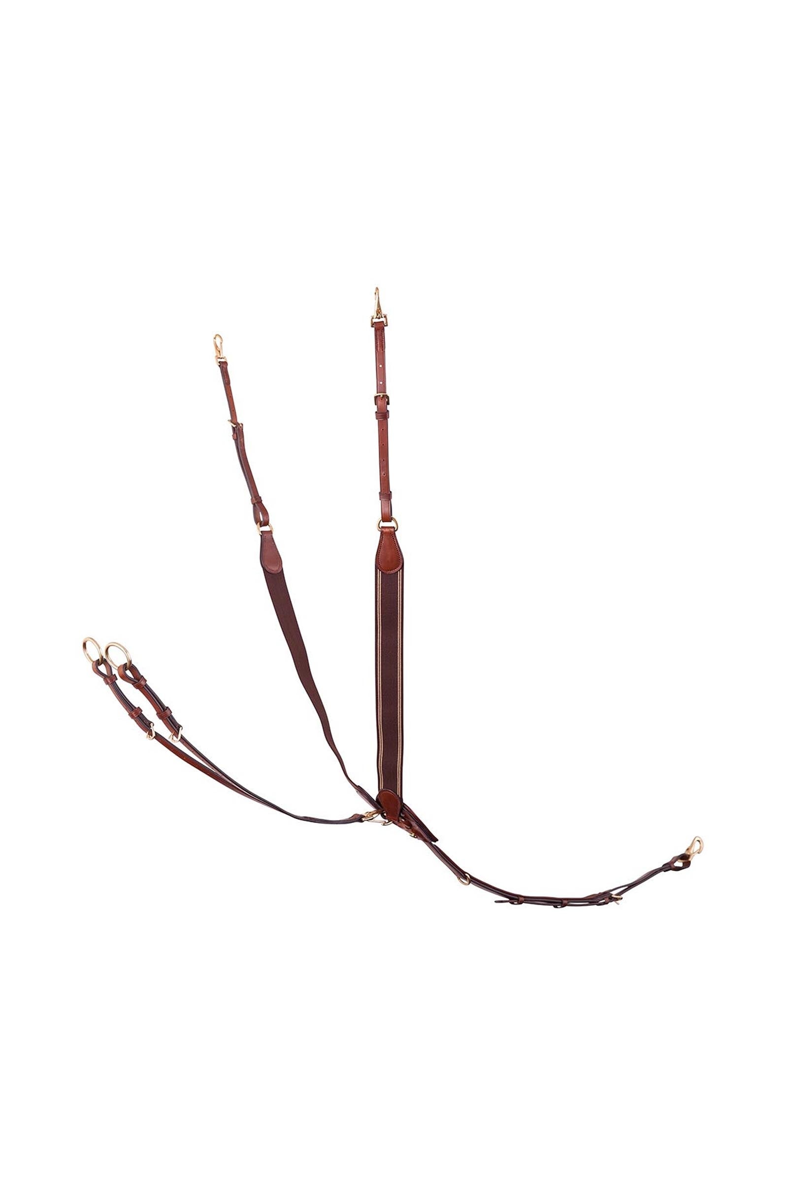 BR Taunton elastyczny napierśnik z odpinanym martingale Ogłowia i wodze