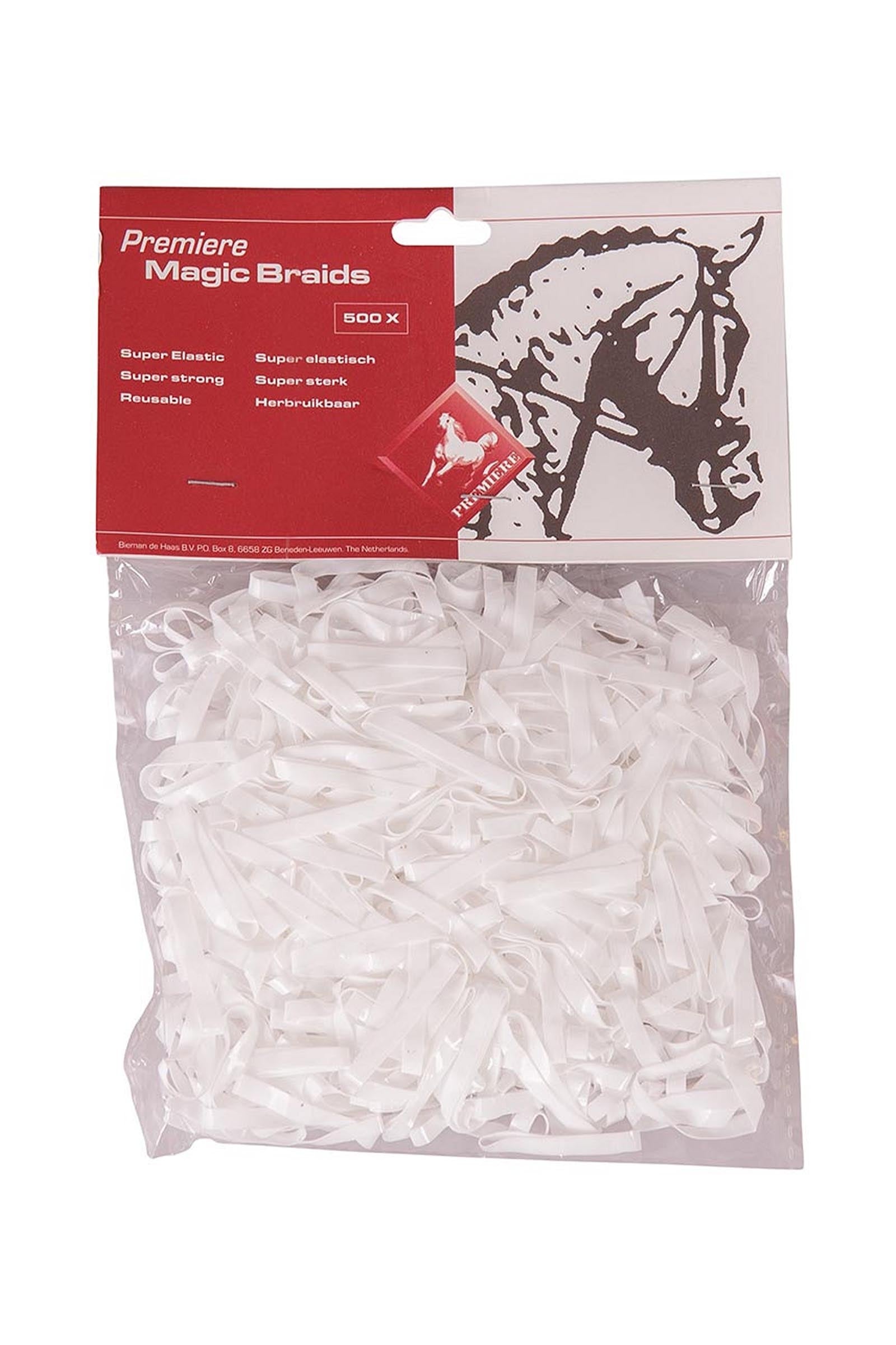 Premiere Magic Mane Plaiting Bands (500 pcs) Horse Grooming Tools