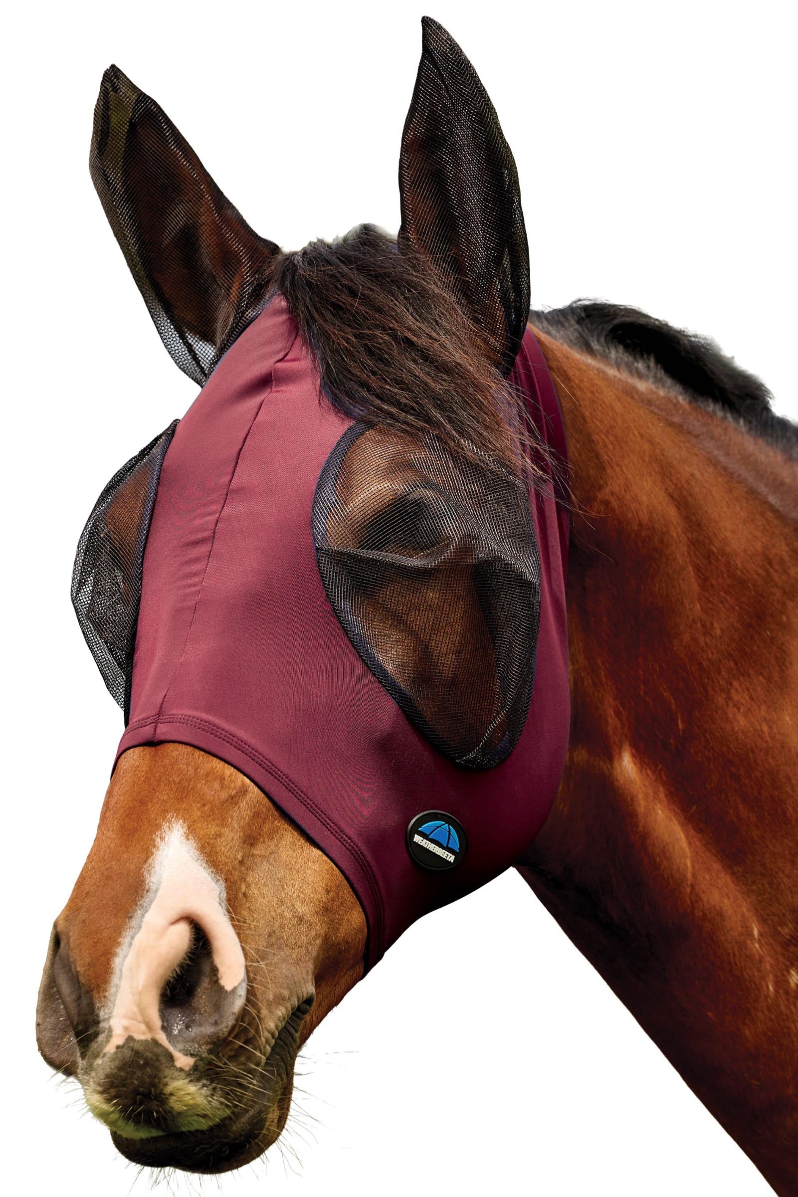 Weatherbeeta Comfitec Deluxe Stretch Maska przeciw muchom z uszami Ochrona koni przed owadami