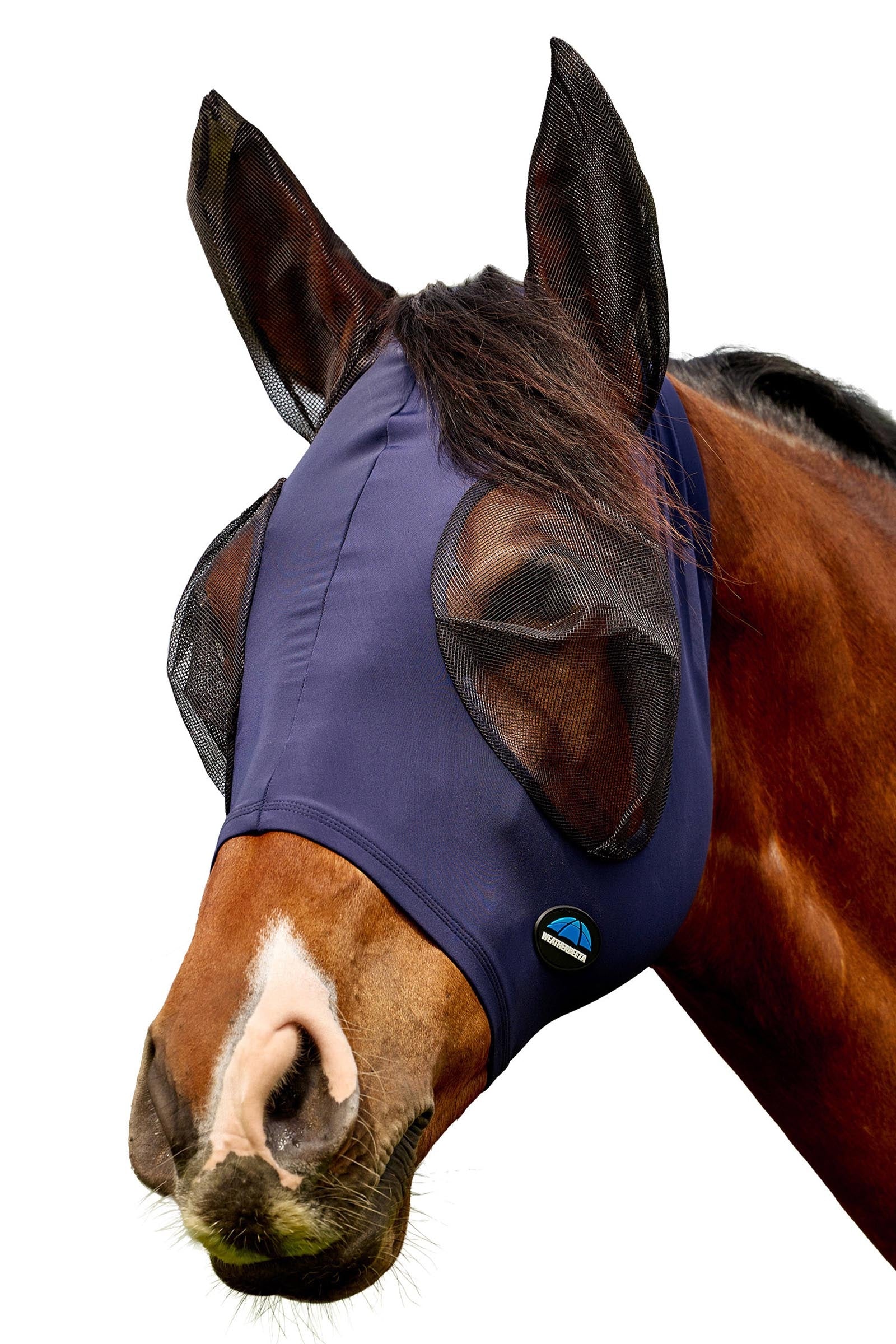 Weatherbeeta Comfitec Deluxe Stretch Maska przeciw muchom z uszami Ochrona koni przed owadami