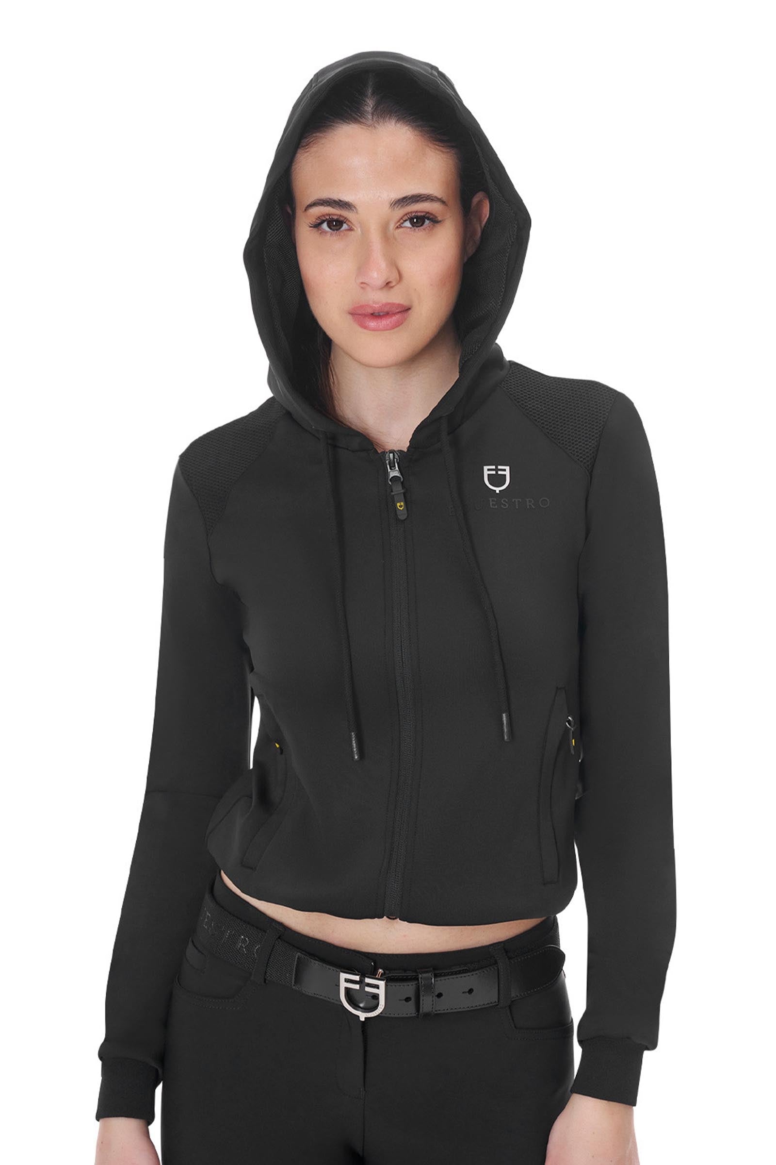 Equestro Women's Cropped Hoodie Women’s Riding Clothing