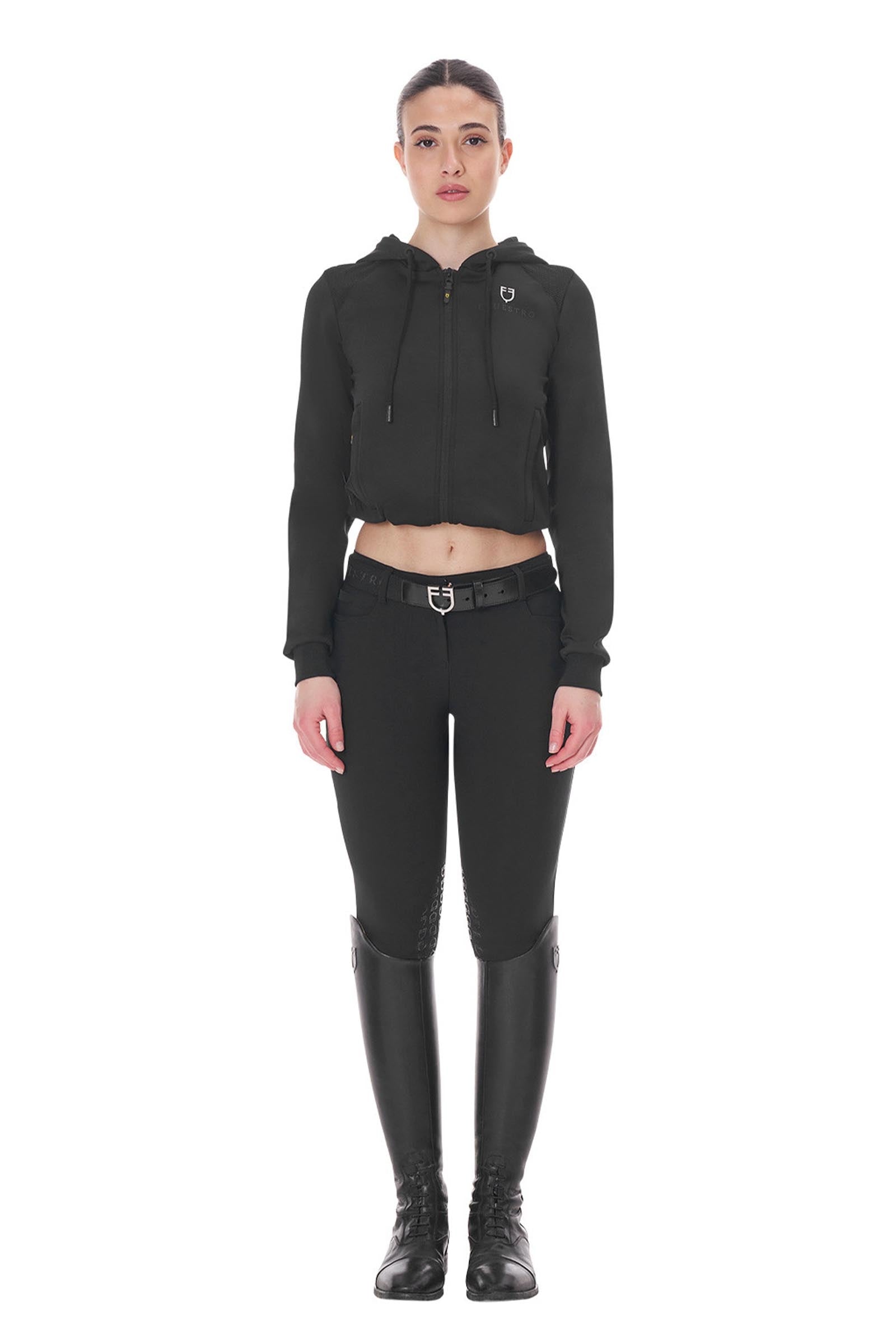 Equestro Women's Cropped Hoodie Women’s Riding Clothing