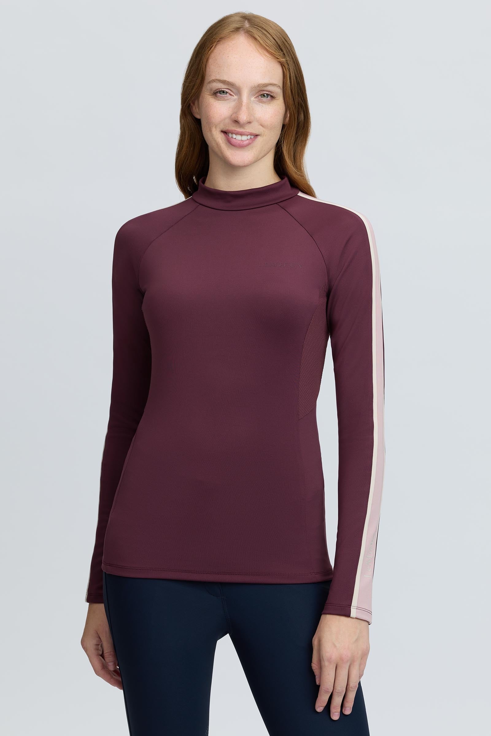 LeMieux Talia damski Baselayer z golfem i ochroną UV Odzież jeździecka damska
