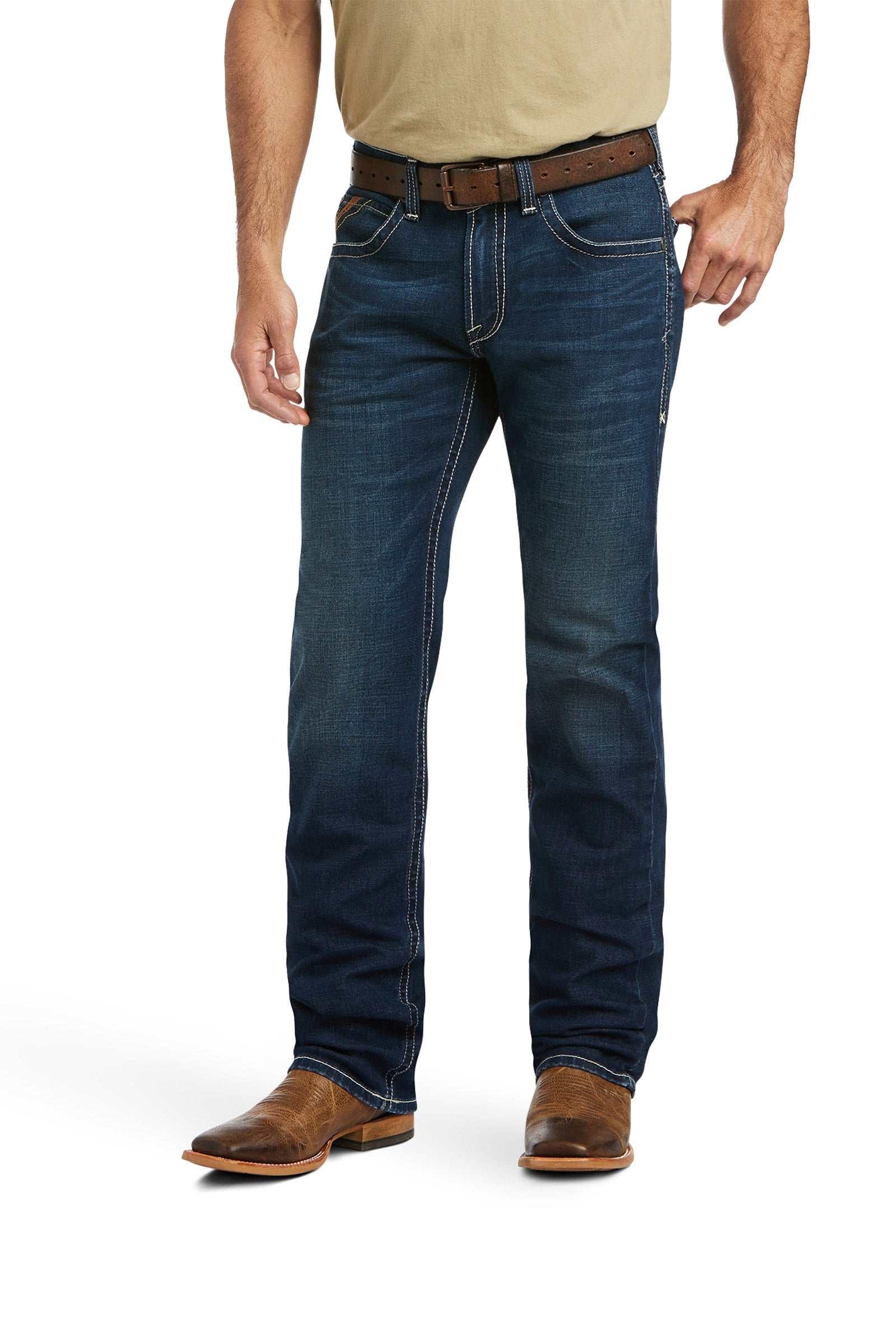 Ariat M5 Straight Stretch Remming Stackable Straight Leg Jeans Odzież jeździecka męska
