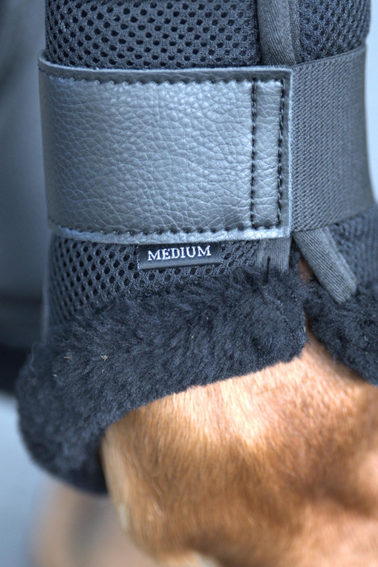 Kavalkade Anatomic Mesh Tendon Boots With Faux Fur Leg Protection & Hoof Protection for Horses