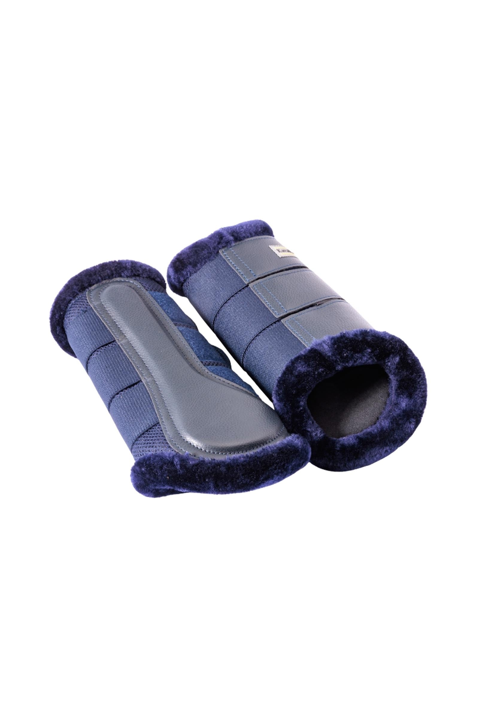 Kavalkade Anatomic Mesh Tendon Boots With Faux Fur Leg Protection & Hoof Protection for Horses