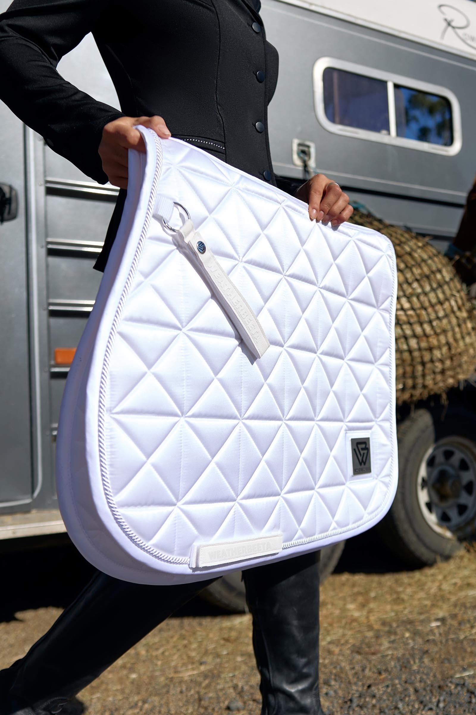 Weatherbeeta Satin Luxe Air-Tec Euro Jump Shaped Saddle Pad Saddle Pads