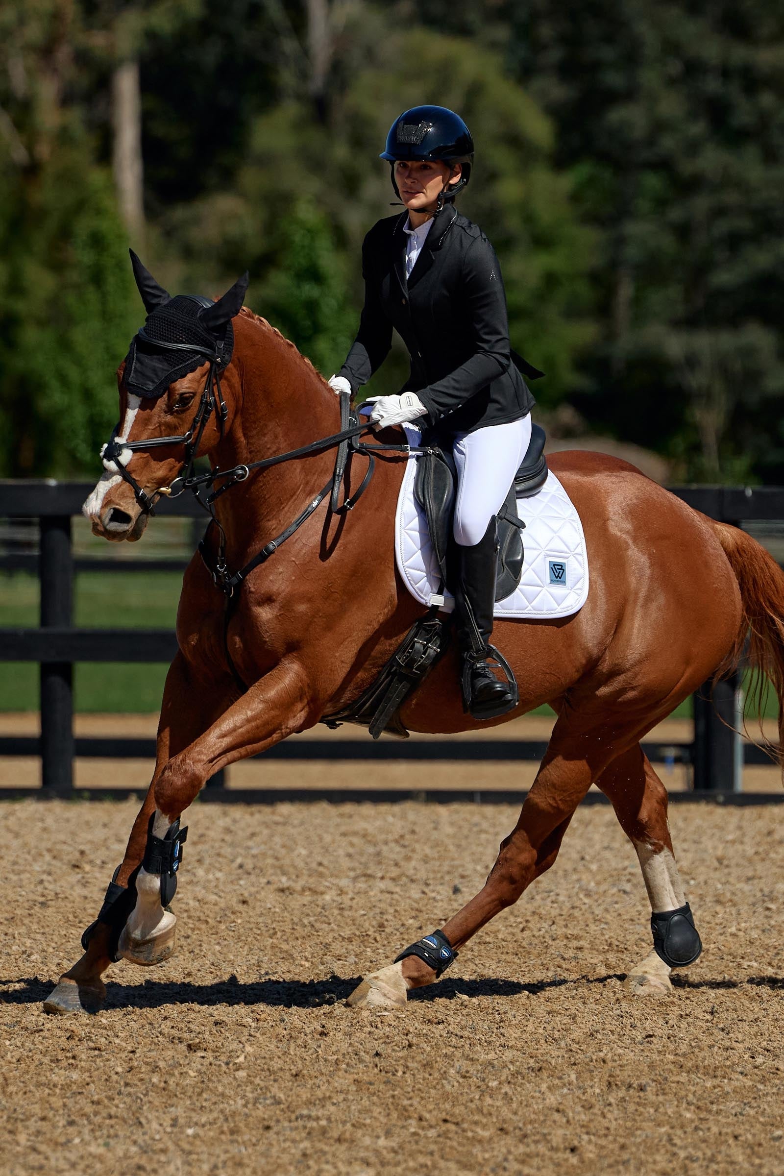 Weatherbeeta Satin Luxe Air-Tec Euro Jump Shaped Saddle Pad Saddle Pads