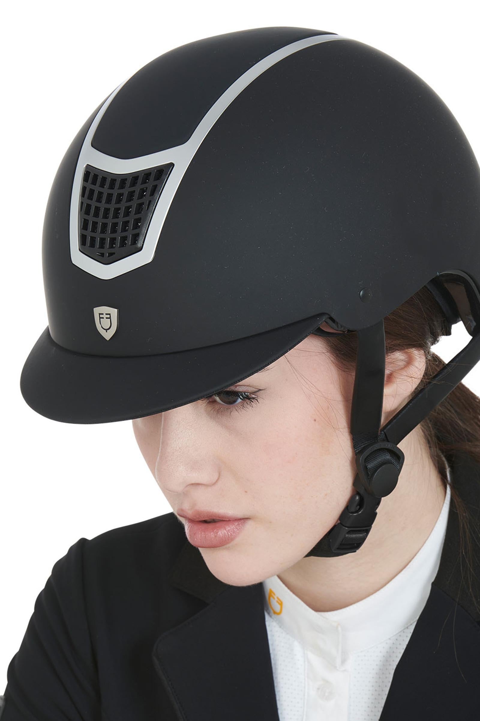 Equestro Ultra Light Helmet With Polished Frame Homologation En 1384-2023 Safety Equipment
