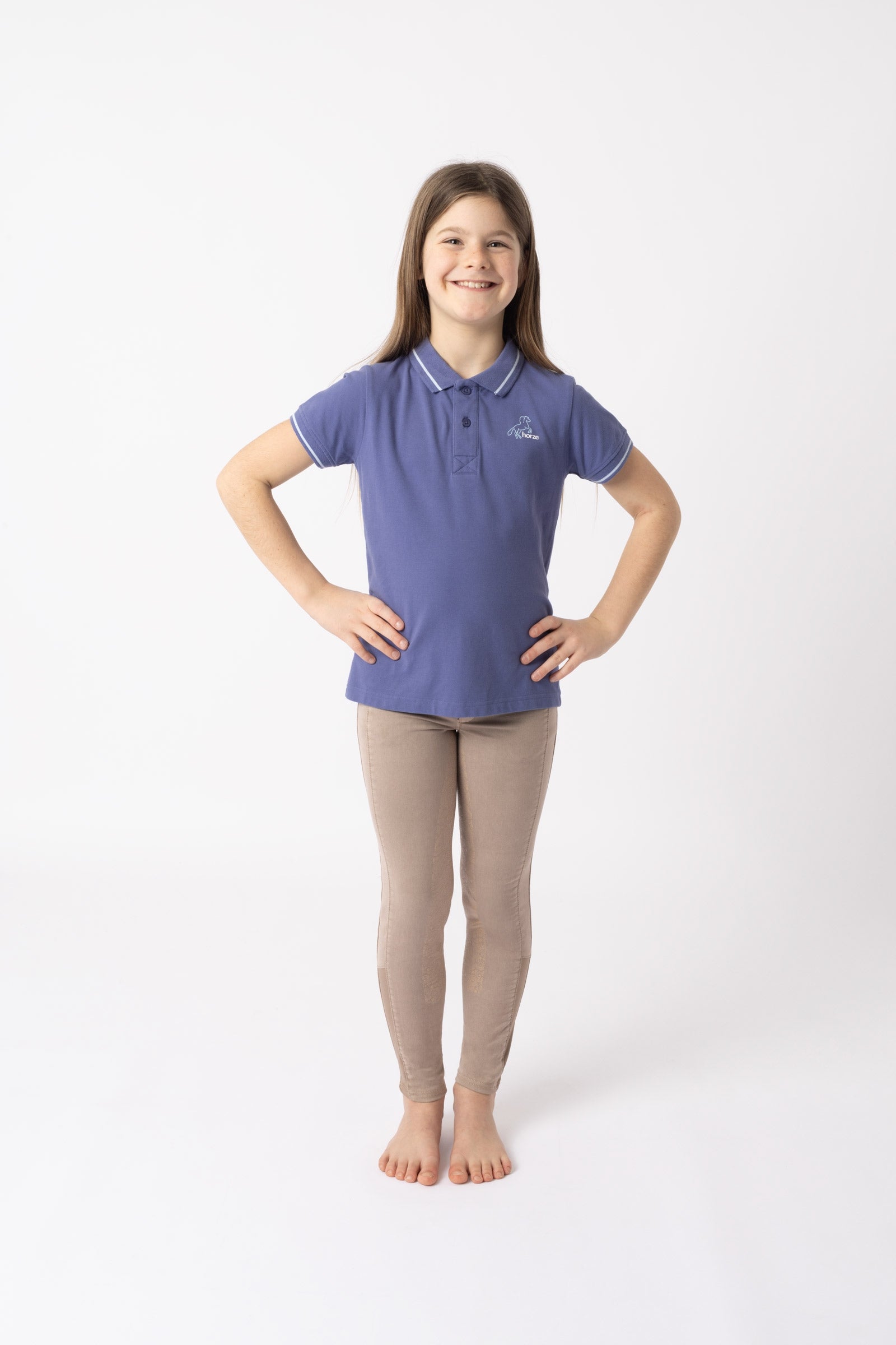 Horze Sohra Kids' Functional Poloshirt Kids Apparel