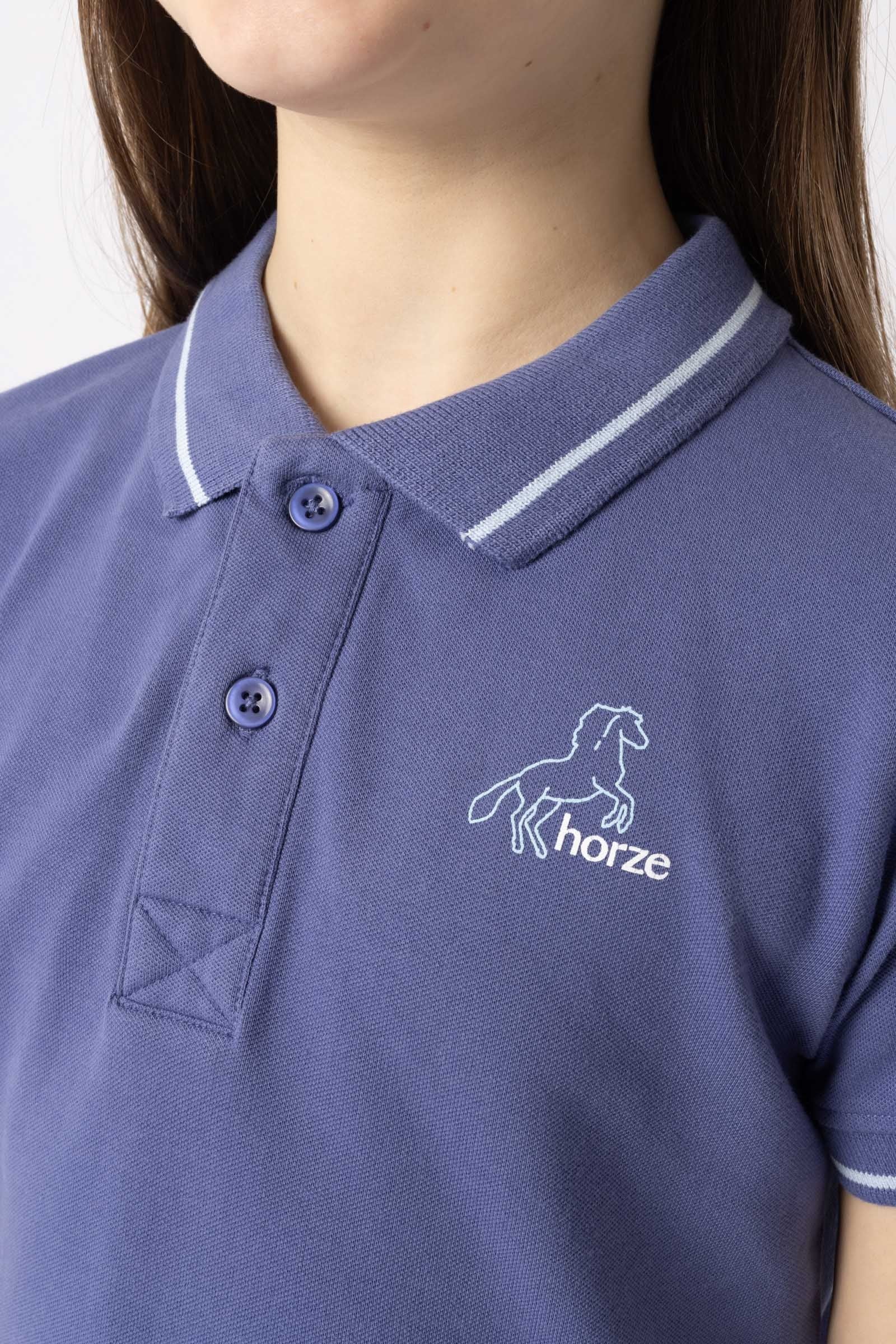 Horze Sohra Kids' Functional Poloshirt Kids Apparel