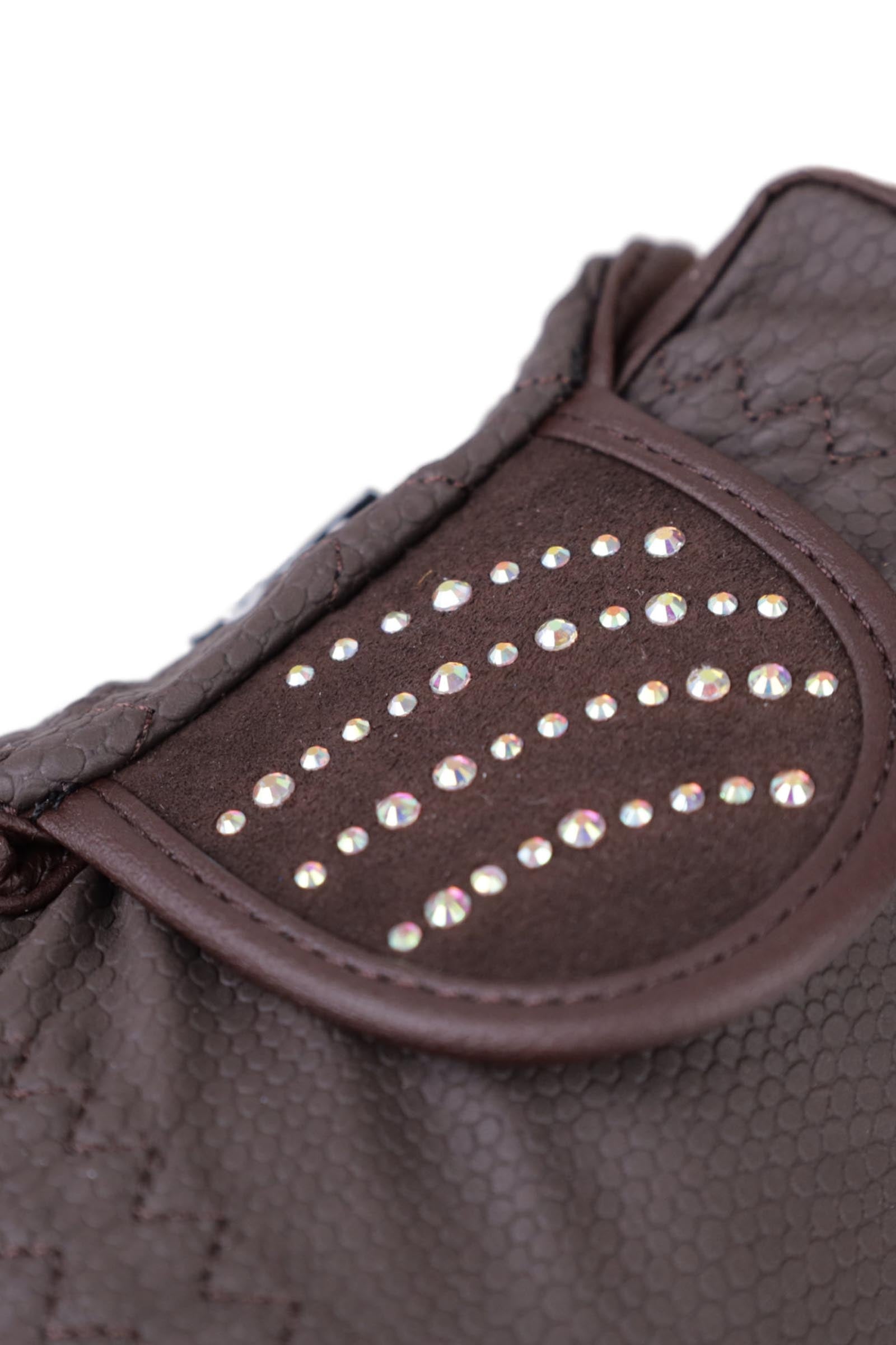 RSL Dubai Riding Gloves With Color-Adapting Glitter Stones Riding Gloves